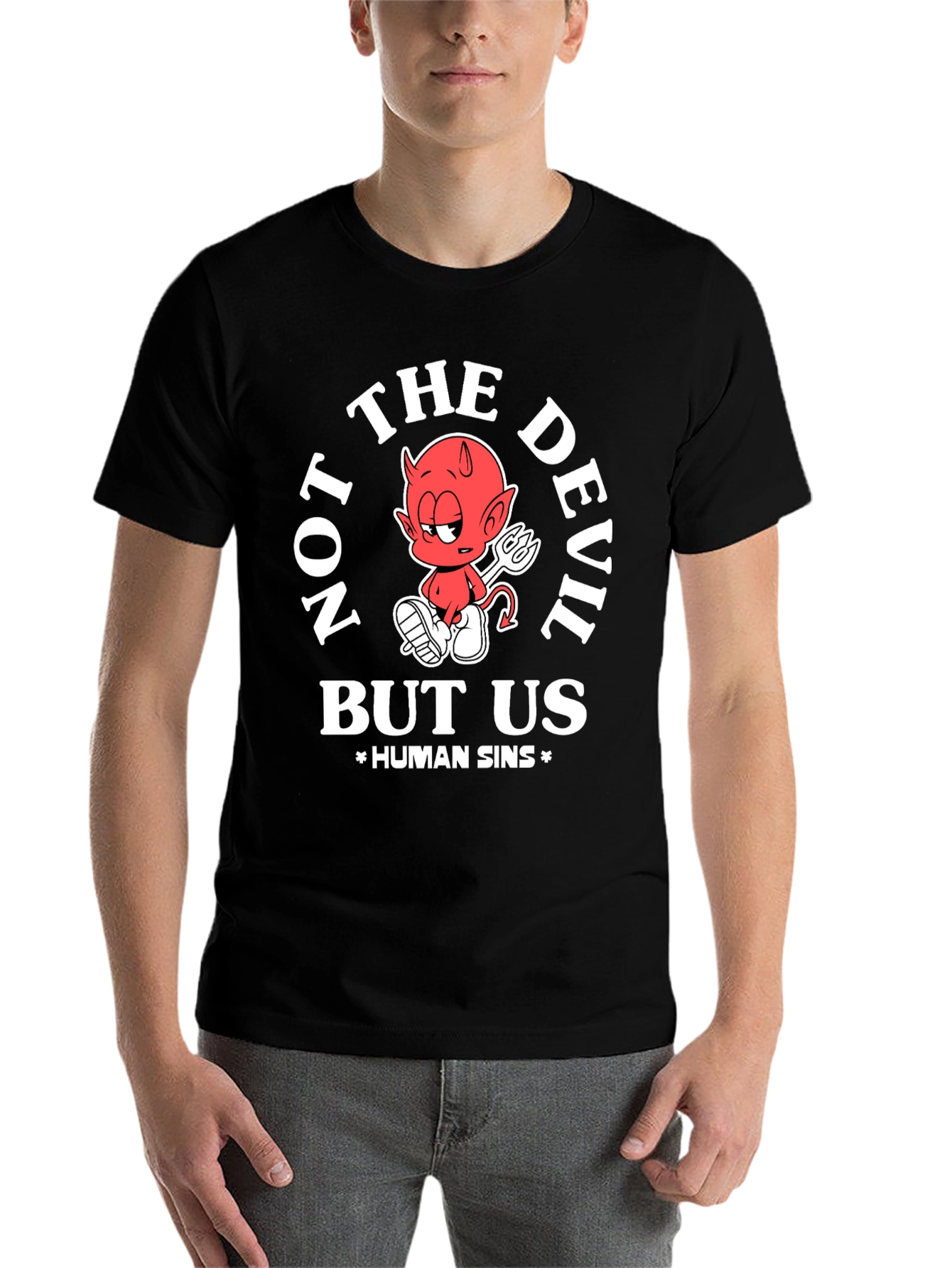 Black Not The Devil But Us Human Sins T-Shirt view 7