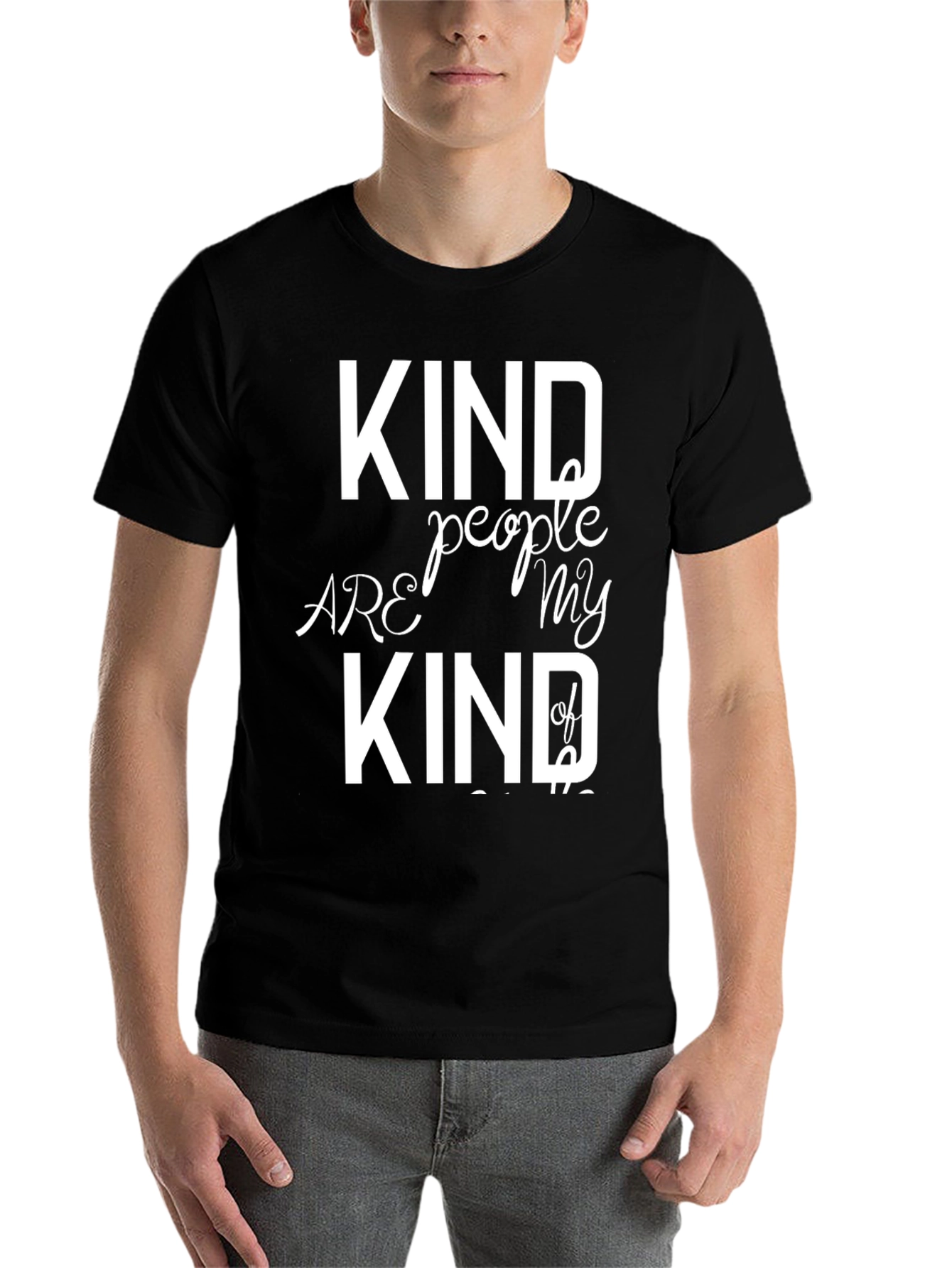 Black Kind People T-Shirt: Positive Vibes & Comfortable Style view 7