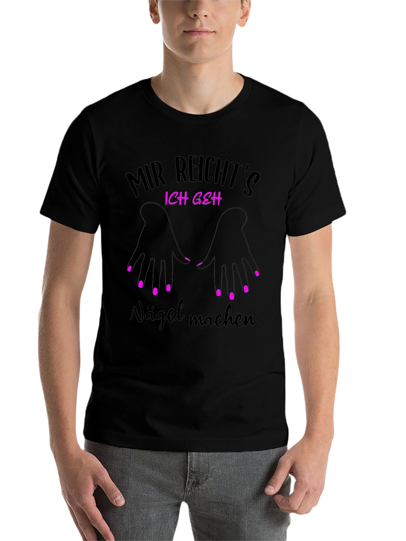 Black Nail Salon T-Shirt - Mir Reicht's Ich Geh Nagel Machen view 7