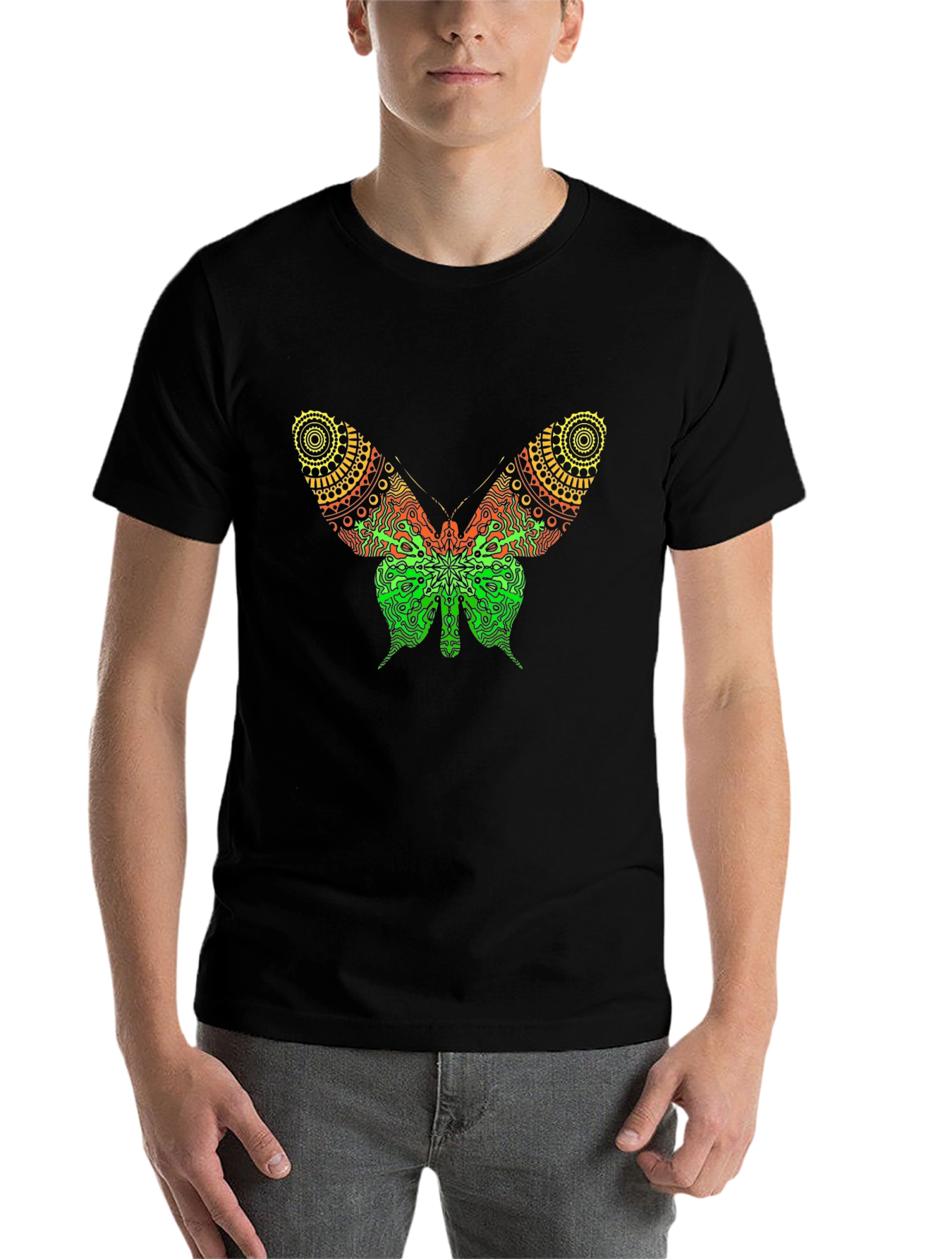 Black Butterfly Graphic T-Shirt - Bold Statement Tee view 7