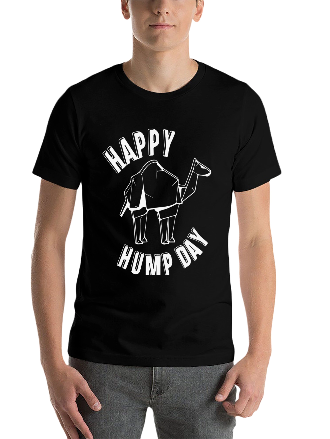 Black Happy Hump Day Camel T-Shirt - Black view 7