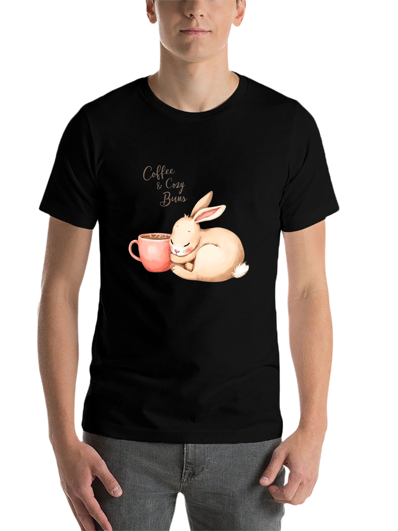 Black Coffee & Cozy Buns Graphic Tee view 7