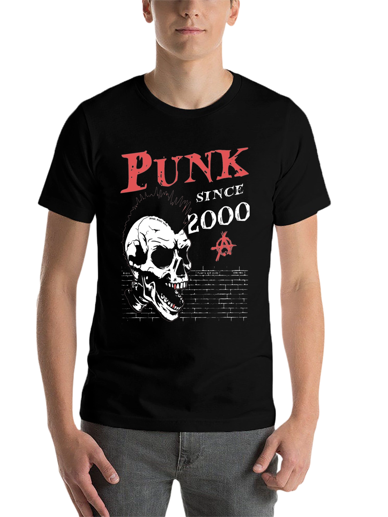 Black Punk Since 2000 Graphic T-Shirt view 7