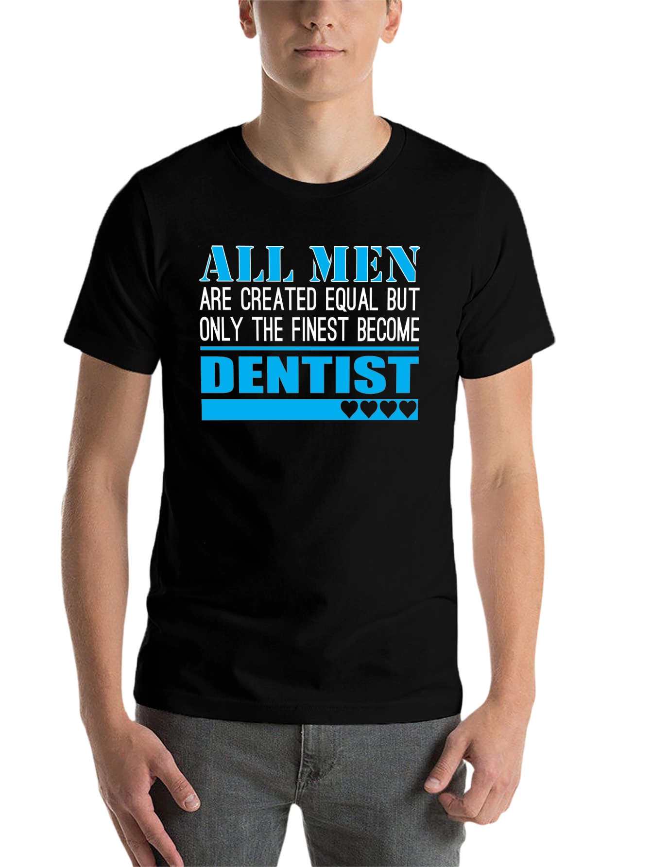 Black Finest Dentist Men's T-Shirt view 7