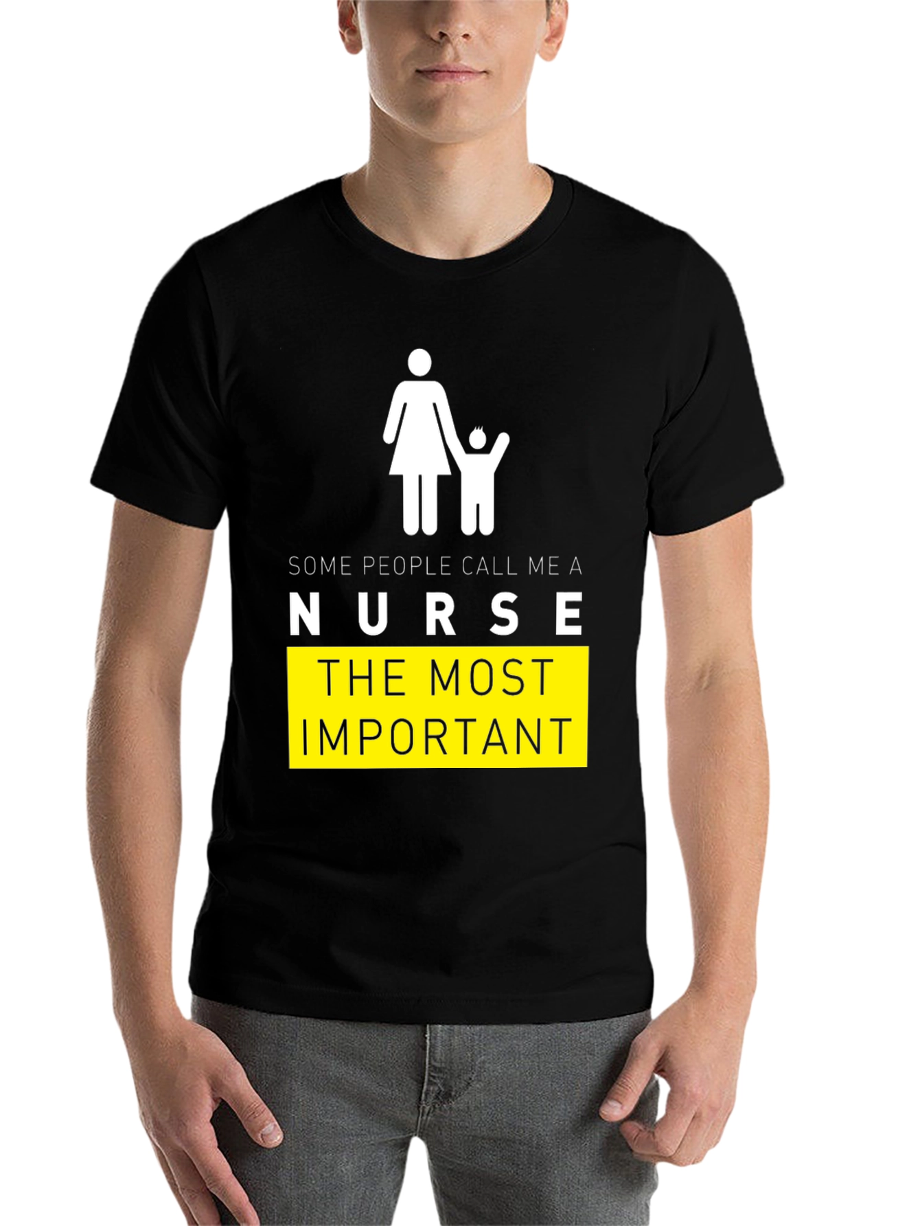 Black Nurse Graphic Tee - "Most Important" view 7