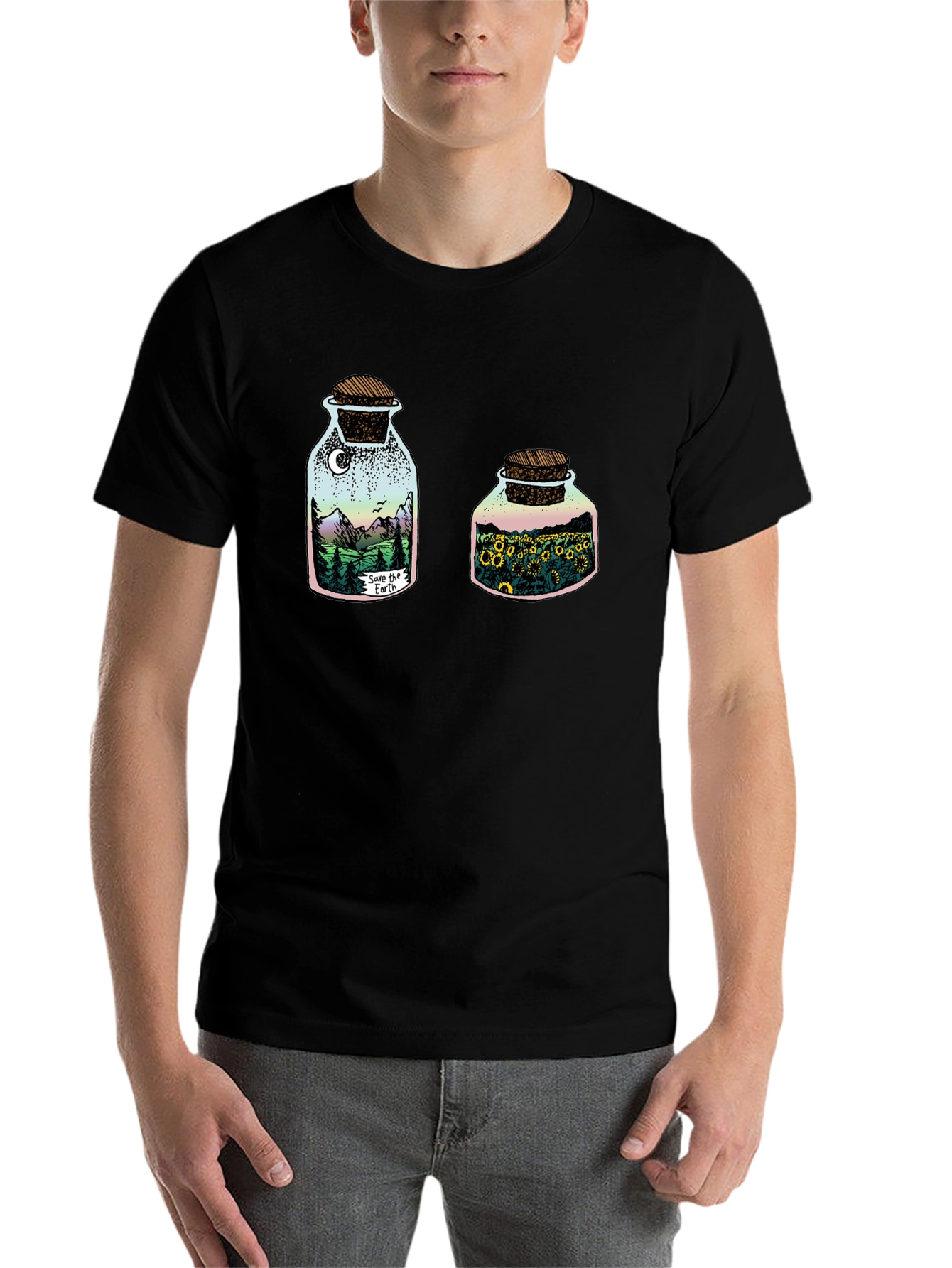 Black Nature in a Jar Graphic Tee view 7
