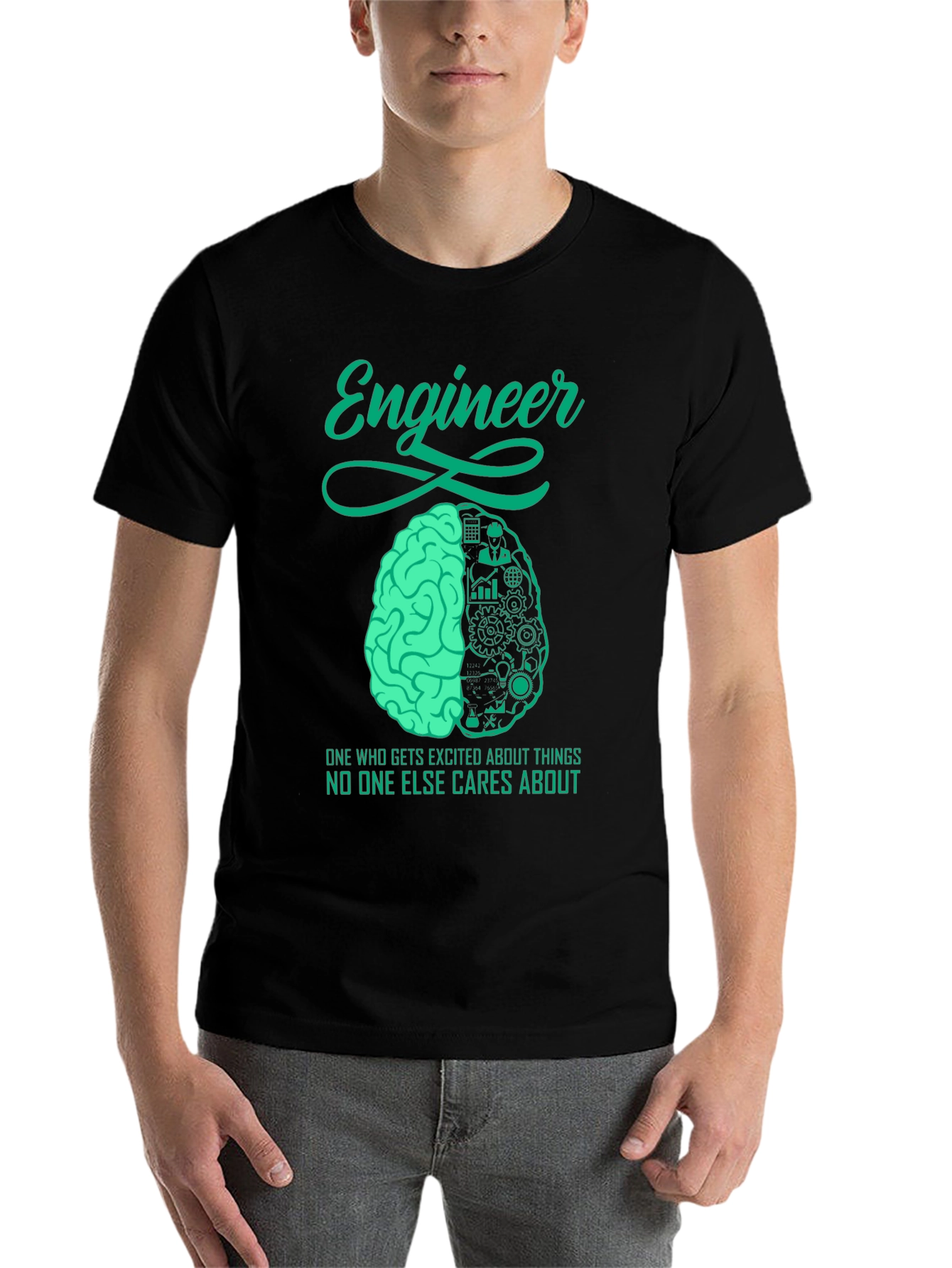 Engineer Brain T-Shirt - Unique Engineering Design - 7