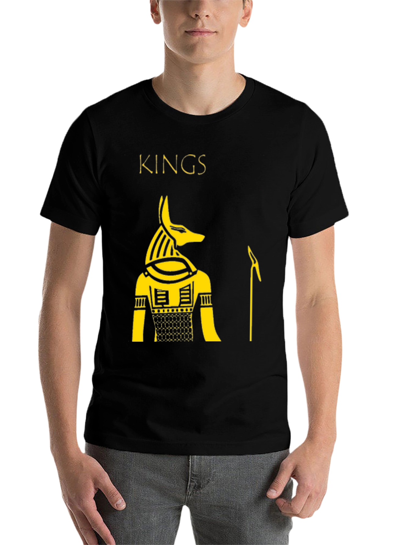Black Kings Anubis Graphic Tee - Black Cotton T-Shirt view 7