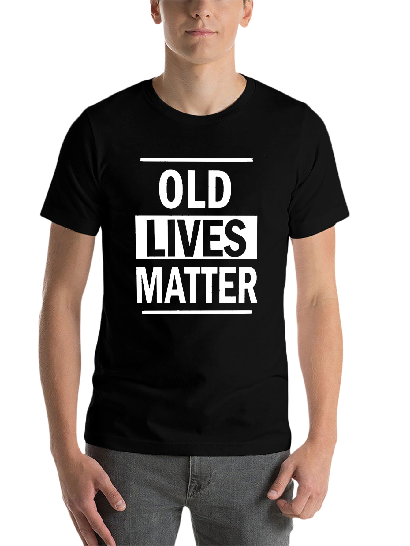 Black Old Lives Matter T-Shirt - Bold Statement Tee view 7