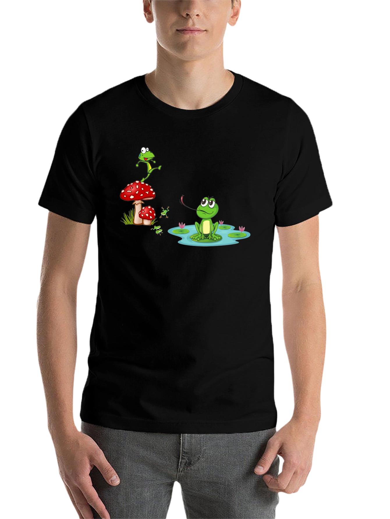 Black Frog Pond Graphic T-Shirt view 7
