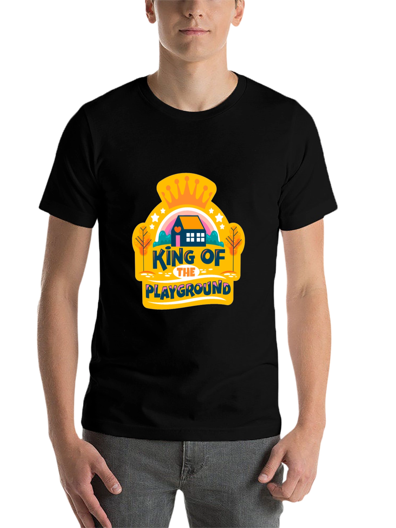 Black King of the Playground Graphic Tee view 7