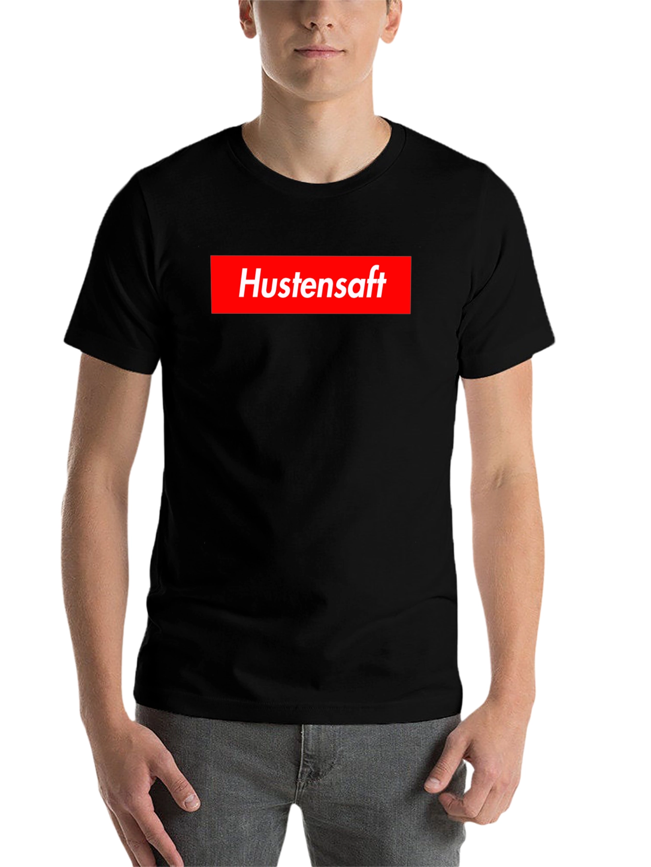 Black Hustensaft Black T-Shirt - Novelty Graphic Tee view 7