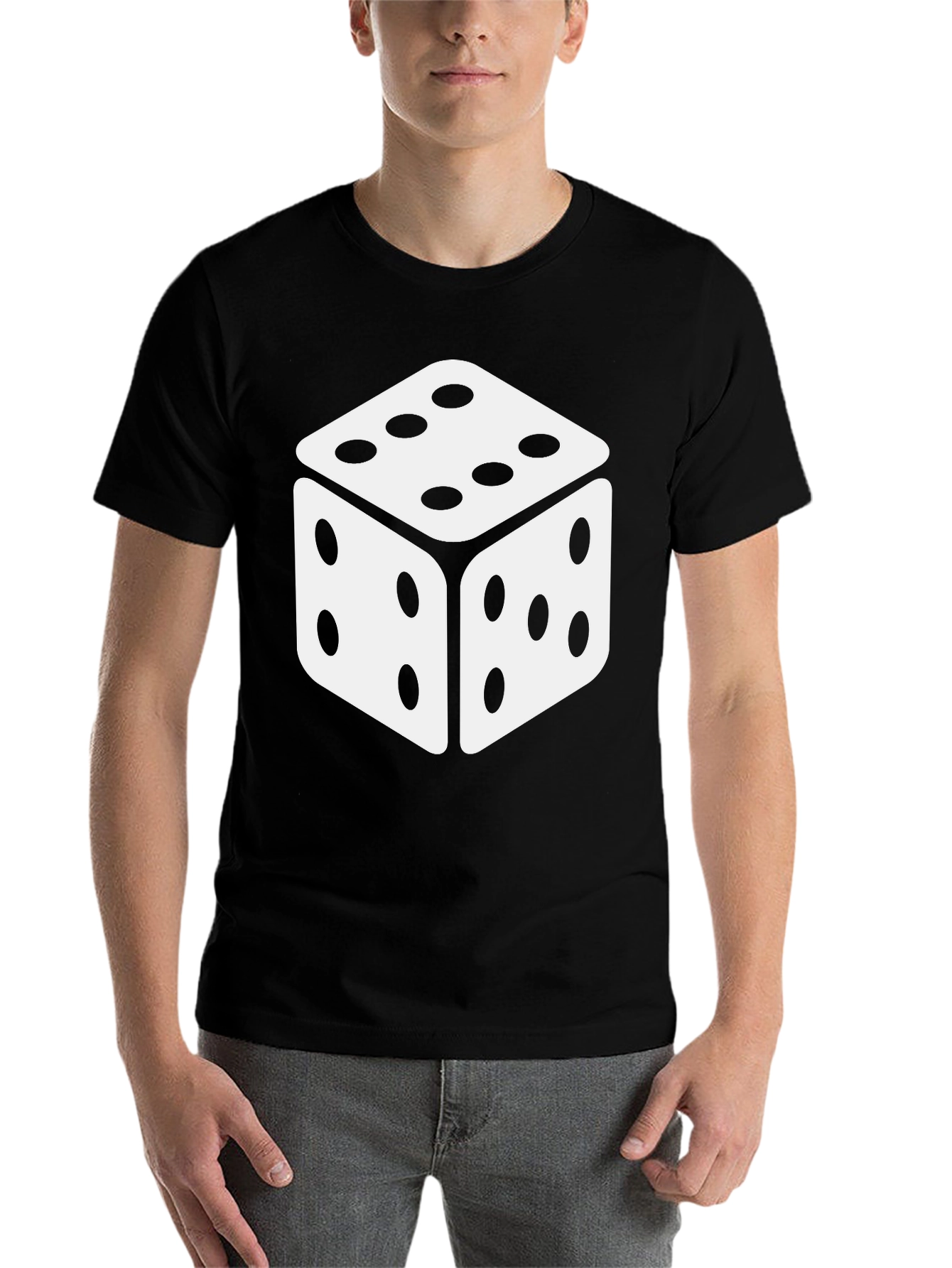 Black Dice Graphic Tee - Stylish Casual Wear view 7