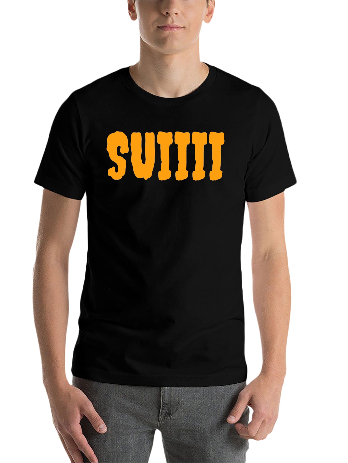 Black Suiiii Graphic T-Shirt - Casual Cotton Tee view 7