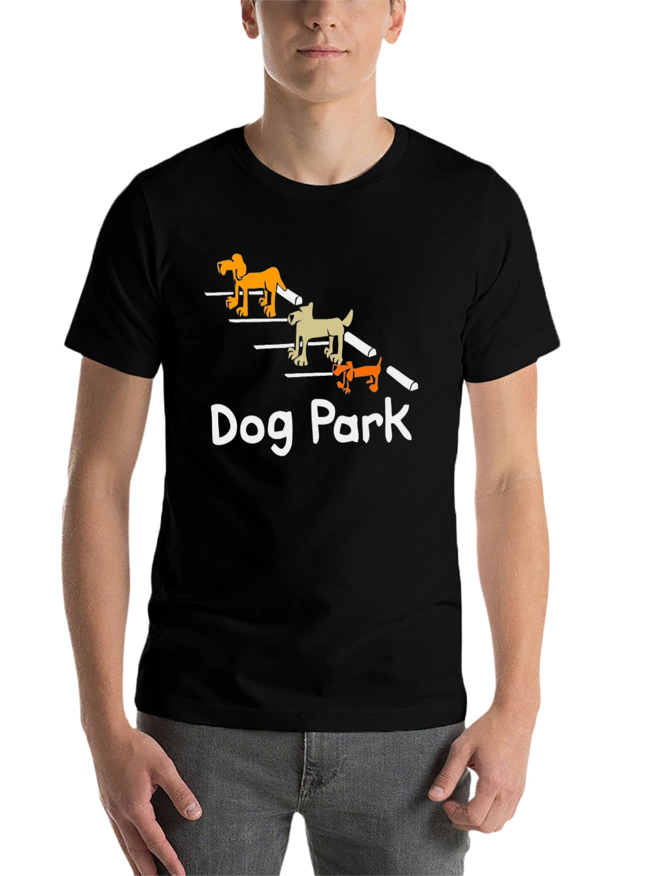 Black Dog Park T-Shirt Funny Dog Lover Tee view 7