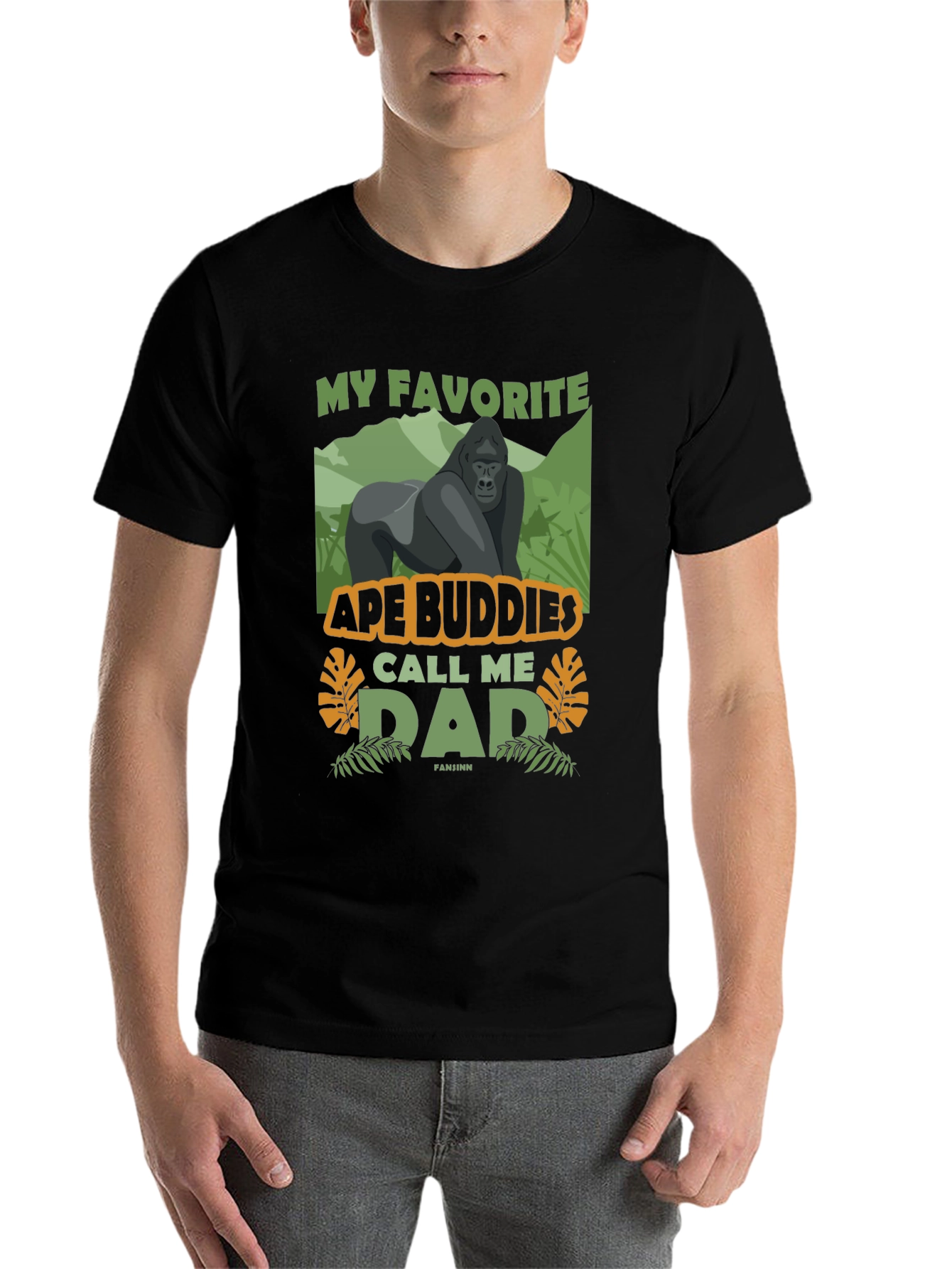Black Ape Buddies Dad Graphic T-Shirt view 7