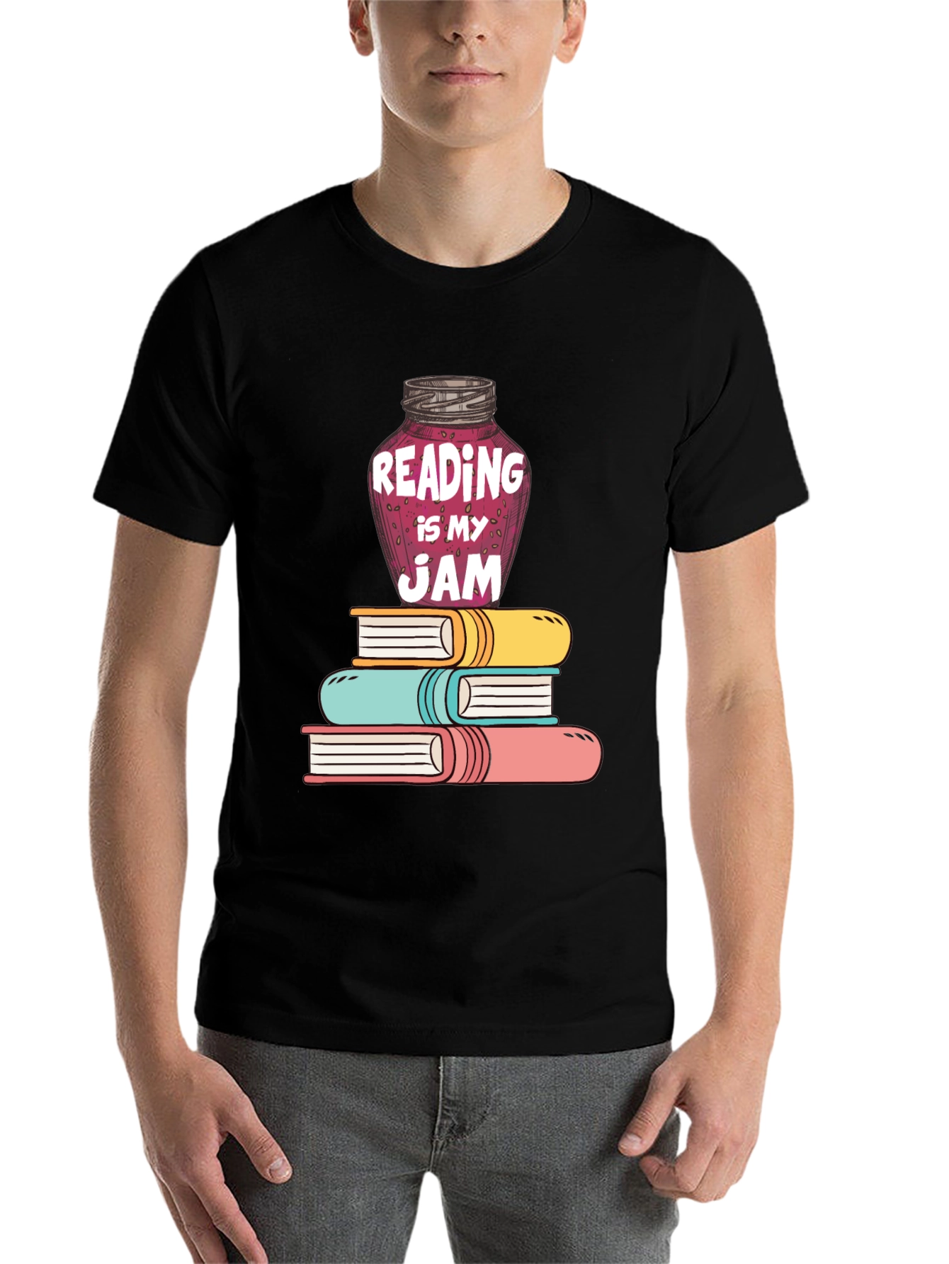 Black Reading is My Jam Graphic Tee view 7
