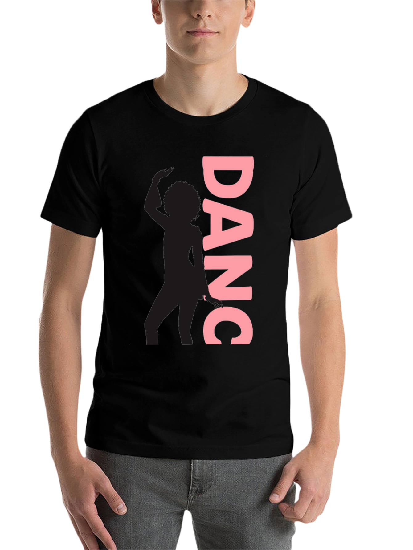 Black Dance Silhouette T-Shirt - Stylish & Trendy Black Tee view 7