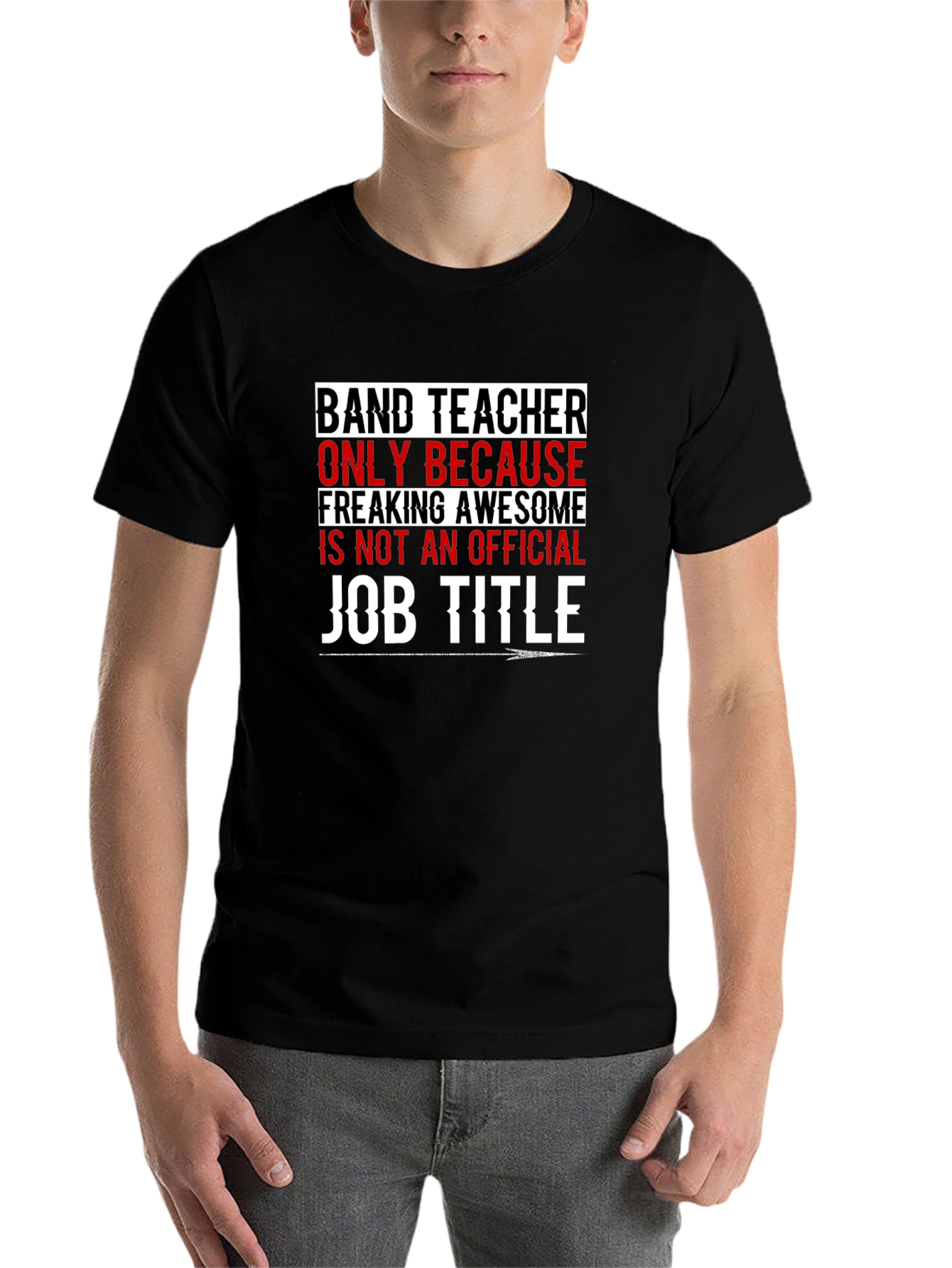 Black Band Teacher Funny T-Shirt view 7