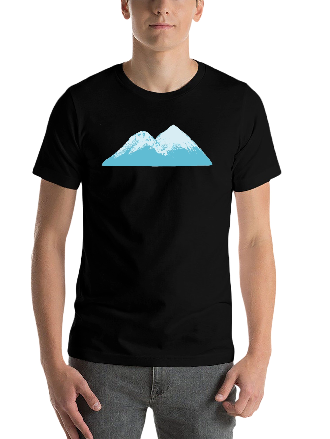Black Mountain Graphic Tee - Black Cotton Blend view 7