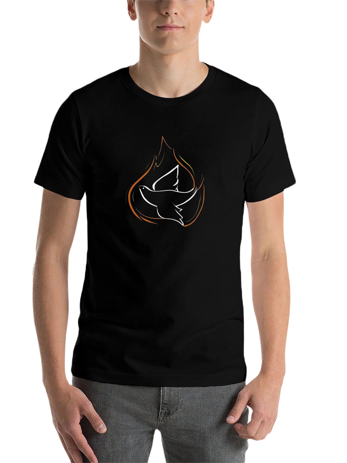 Black Dove Fire Graphic T-Shirt view 7
