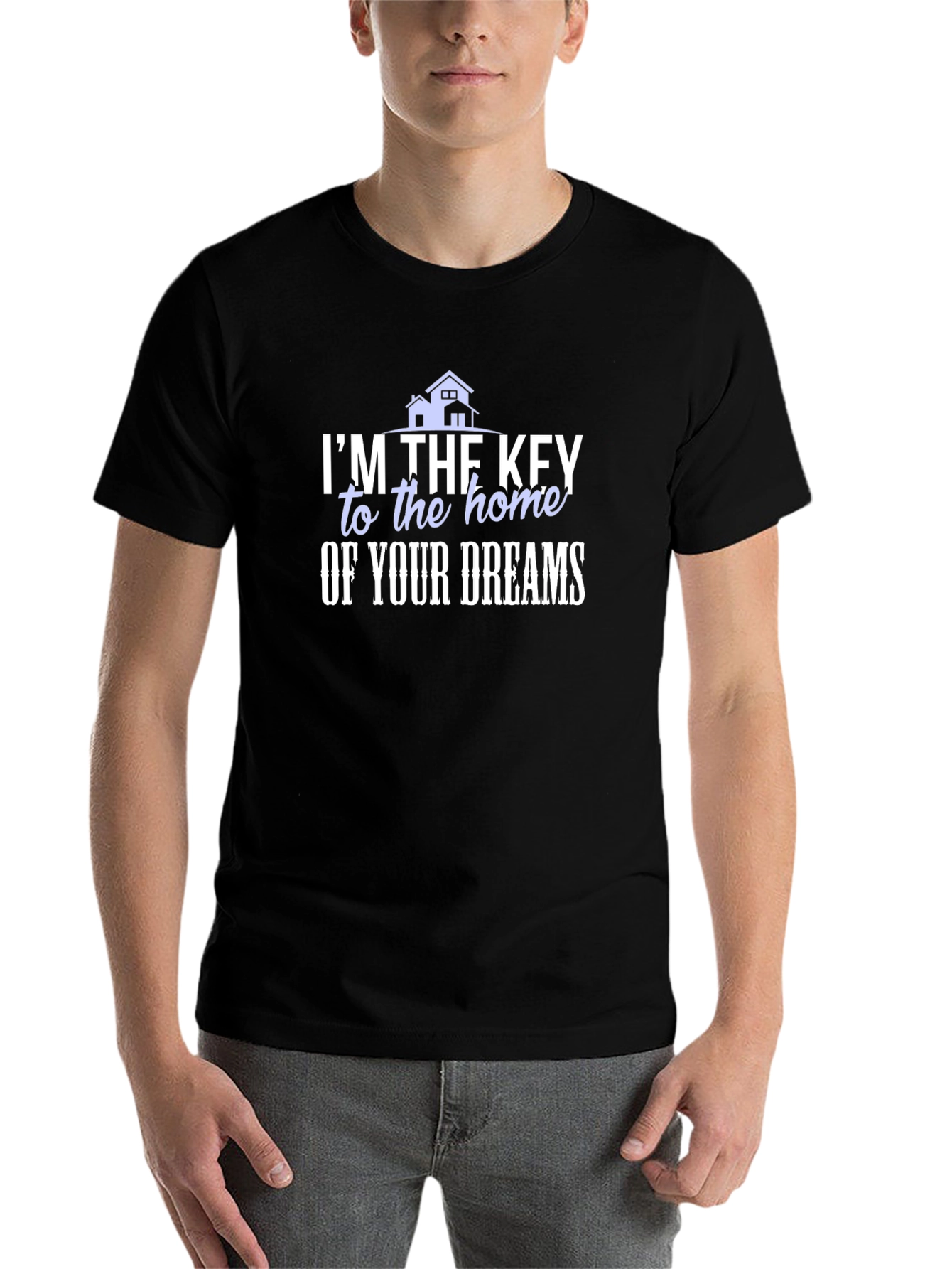 Black Real Estate Agent T-Shirt - Key to Your Dreams view 7