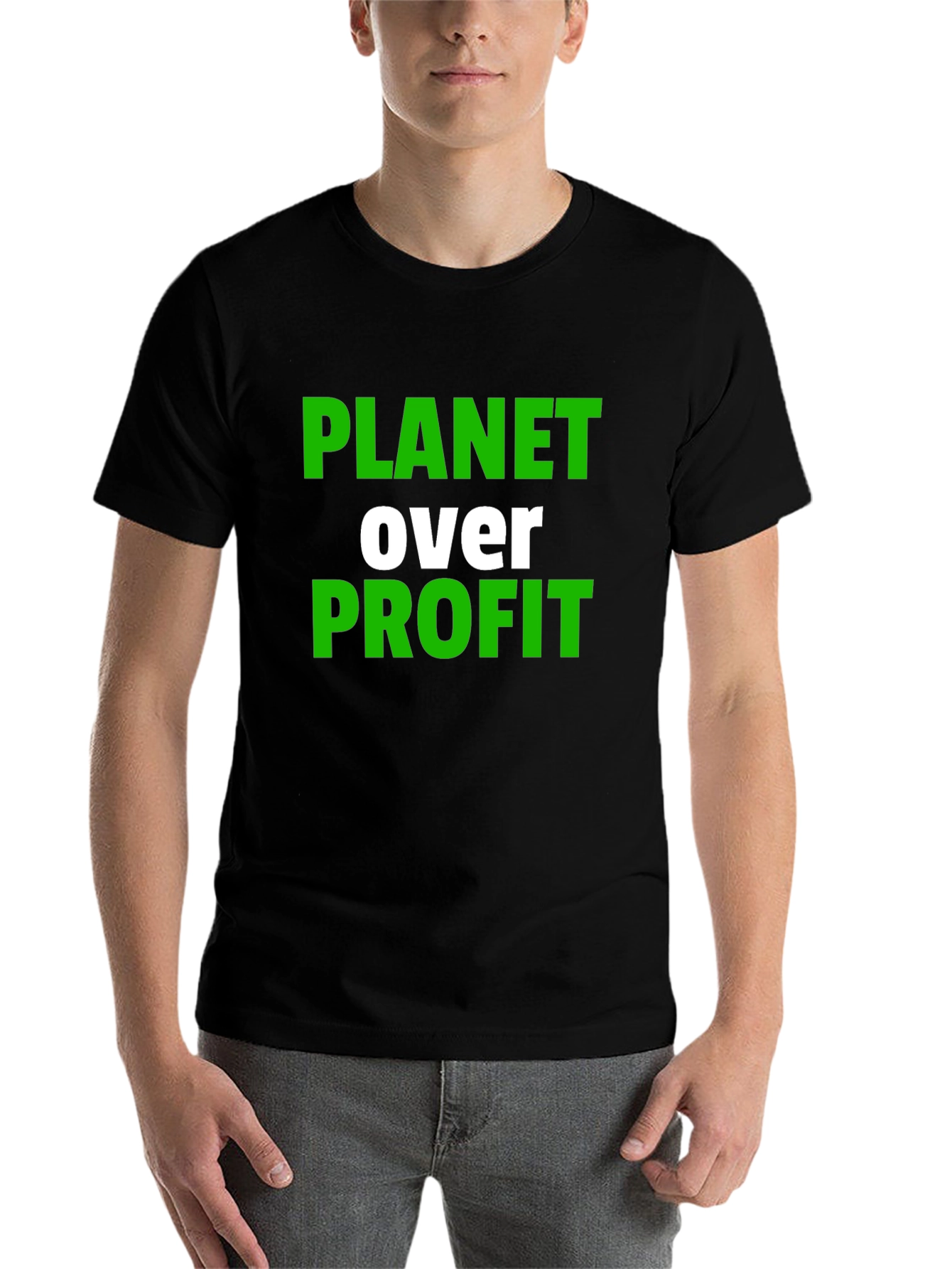 Black Planet Over Profit Graphic Tee - Black view 7