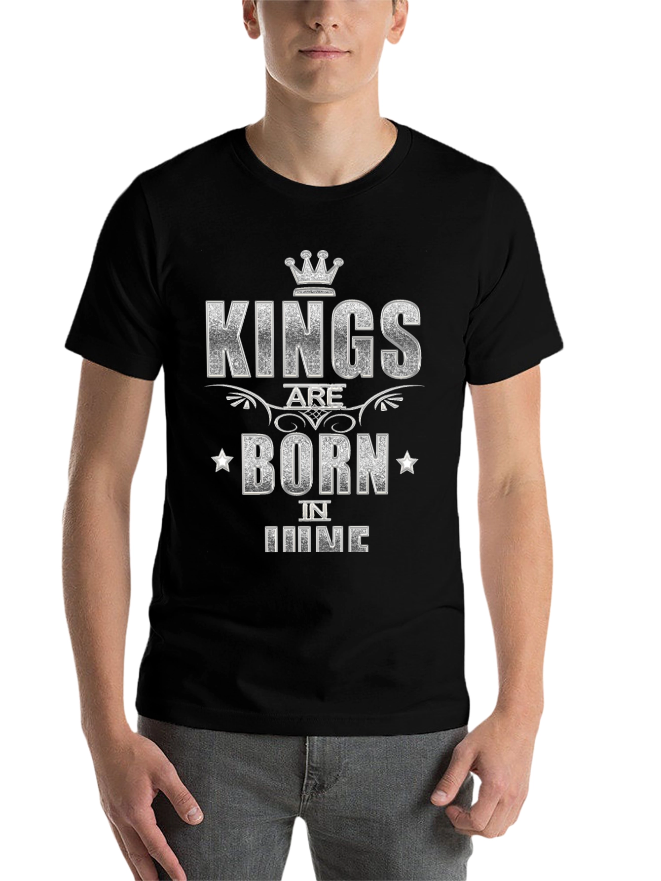 Black Kings Are Born in June Black T-Shirt view 7