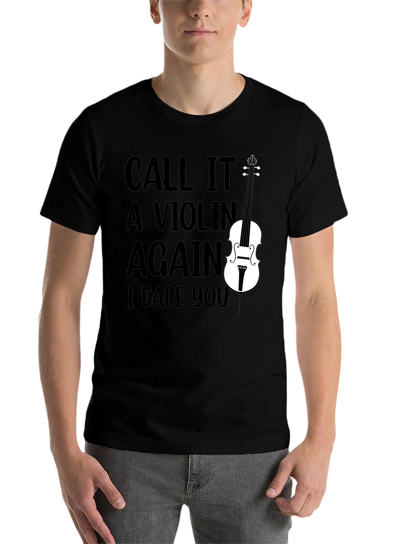 Black Call It A Violin Again, Funny Musician T-Shirt view 7