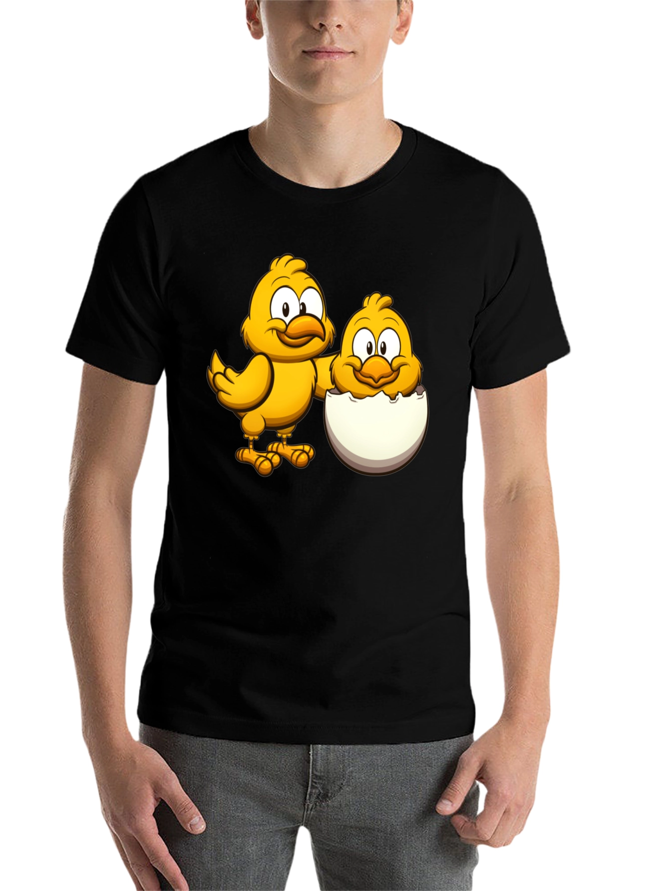 Black Cute Chick Graphic Tee view 7