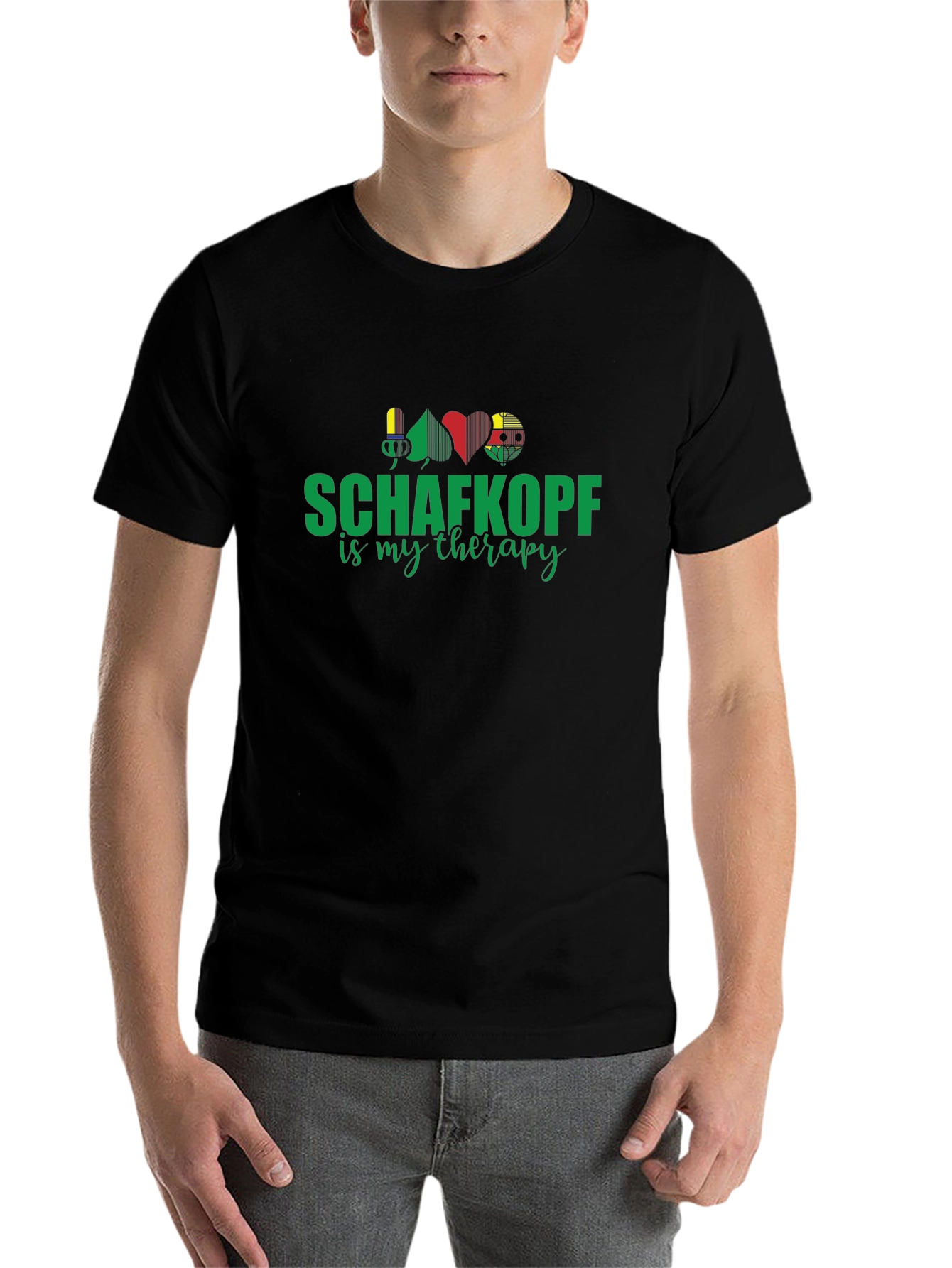 Schaftkopf is My Therapy Graphic T-Shirt - 7