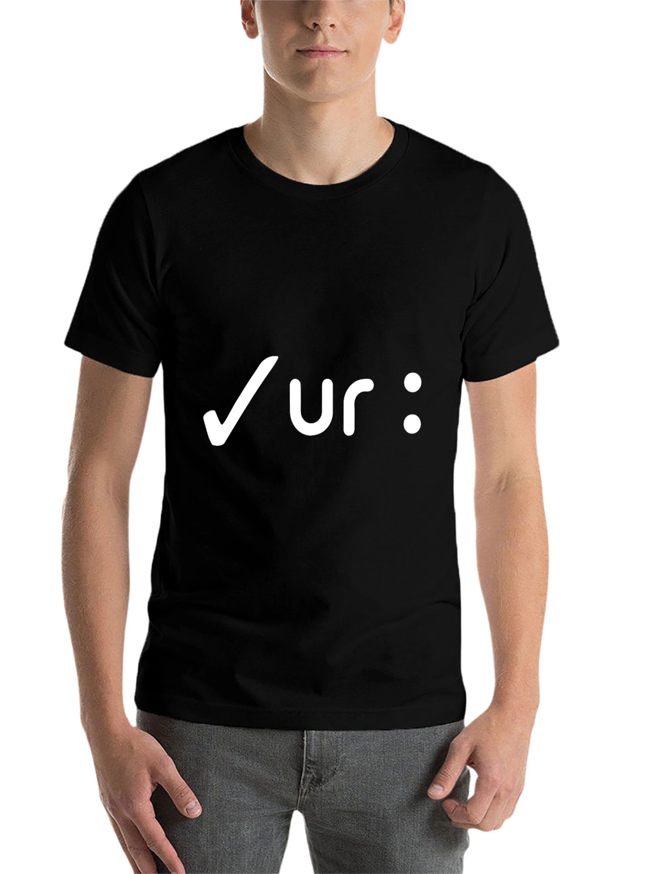 Black Funny Sarcastic Check Ur Vibe T-Shirt view 7
