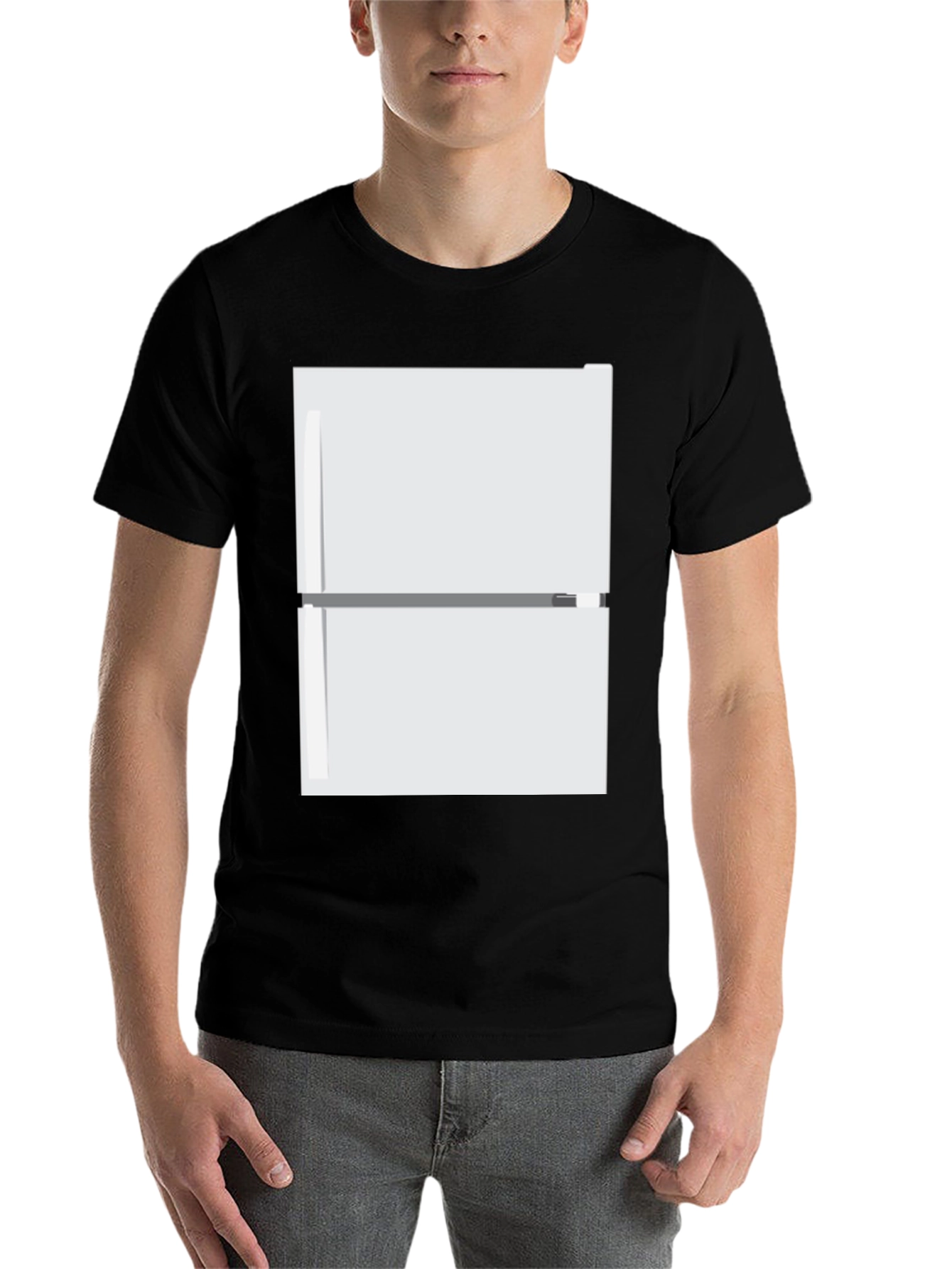 Black Novelty Refrigerator T-Shirt view 7