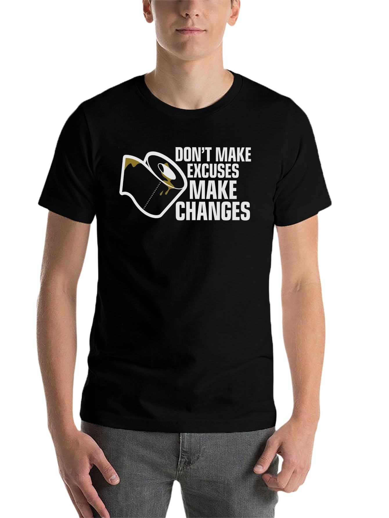 Black Don't Make Excuses Graphic T-Shirt view 7
