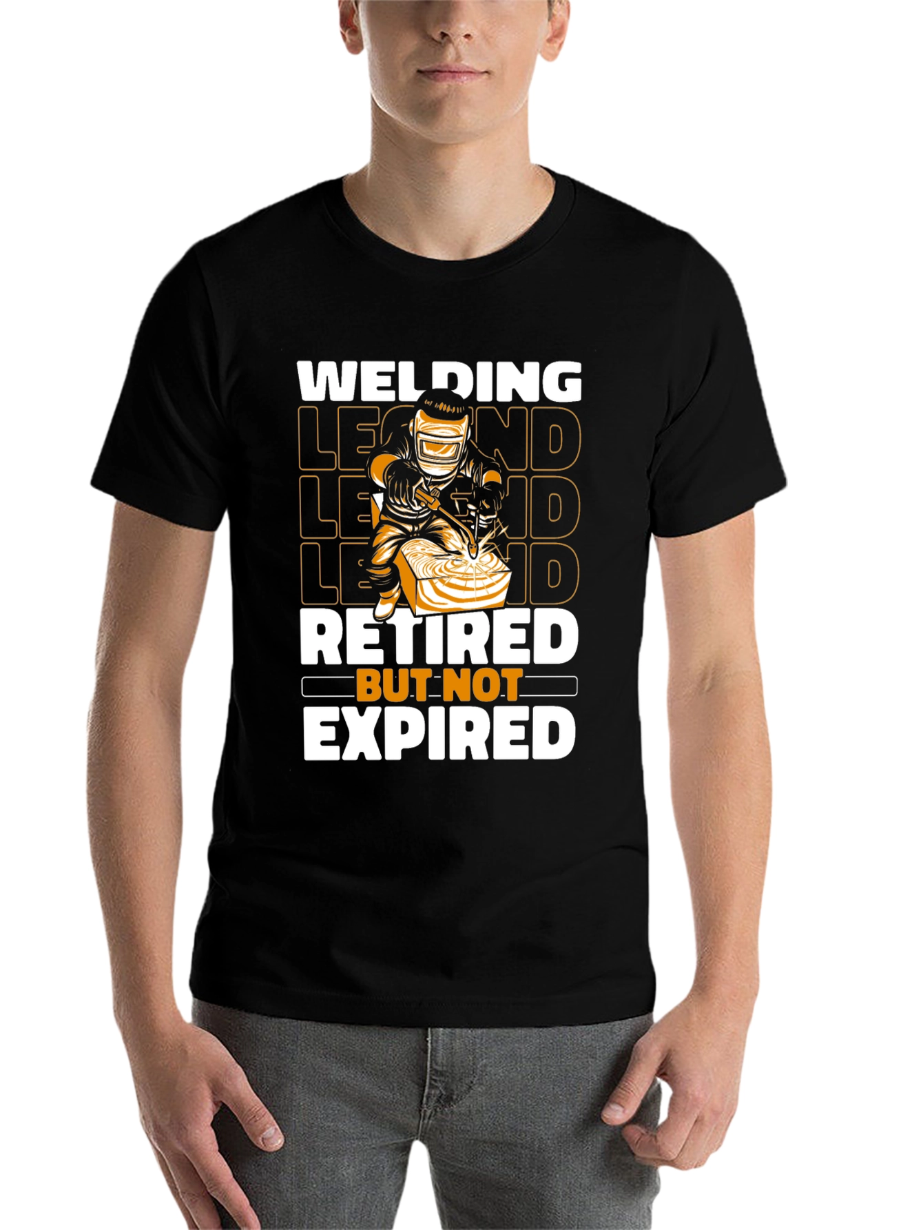 Black Welding Legend T-Shirt - Retired But Not Expired view 7