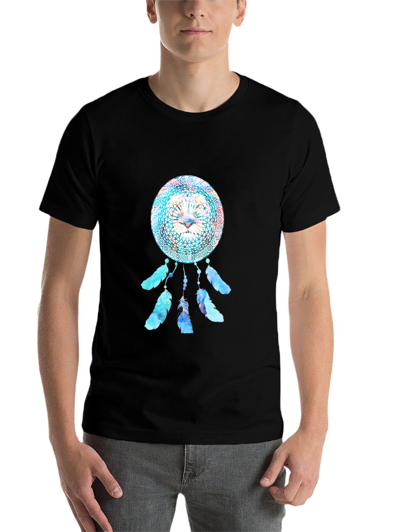 Black Lion Dreamcatcher Graphic Tee view 7