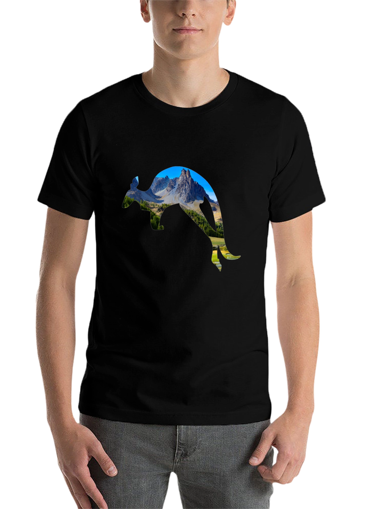 Black Mountain Kangaroo Graphic Tee view 7