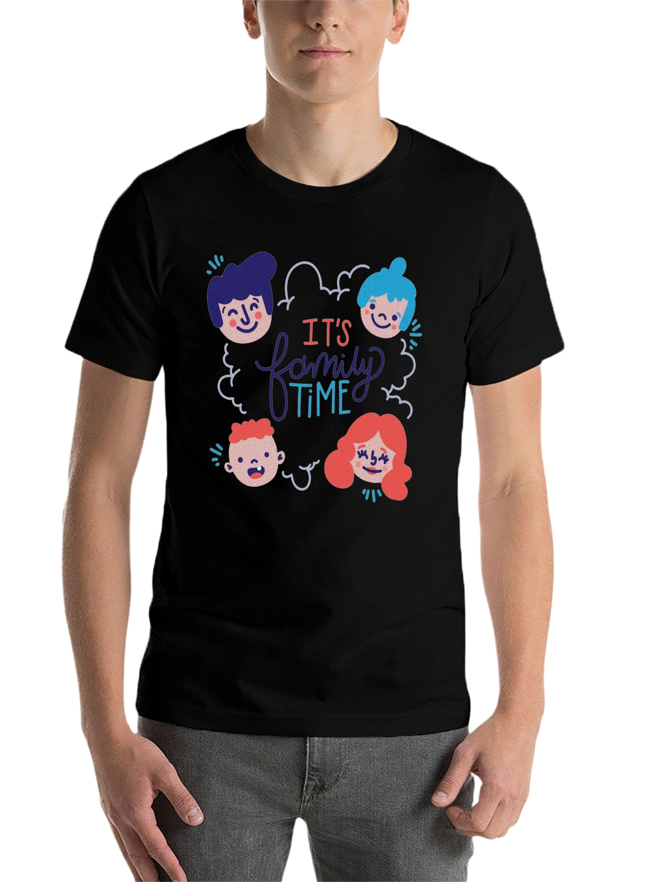 Black Family Time T-Shirt: Fun & Comfortable view 7