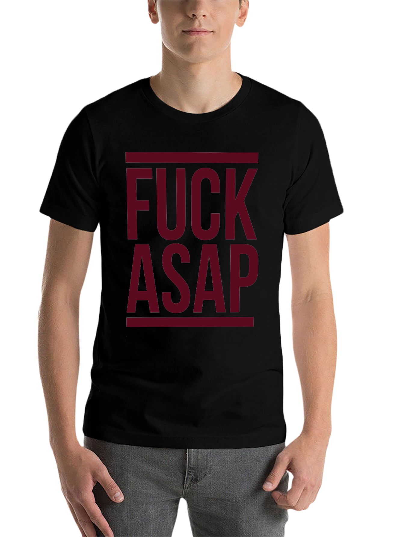 Black F*ck ASAP Graphic T-Shirt - Bold Statement Tee view 7