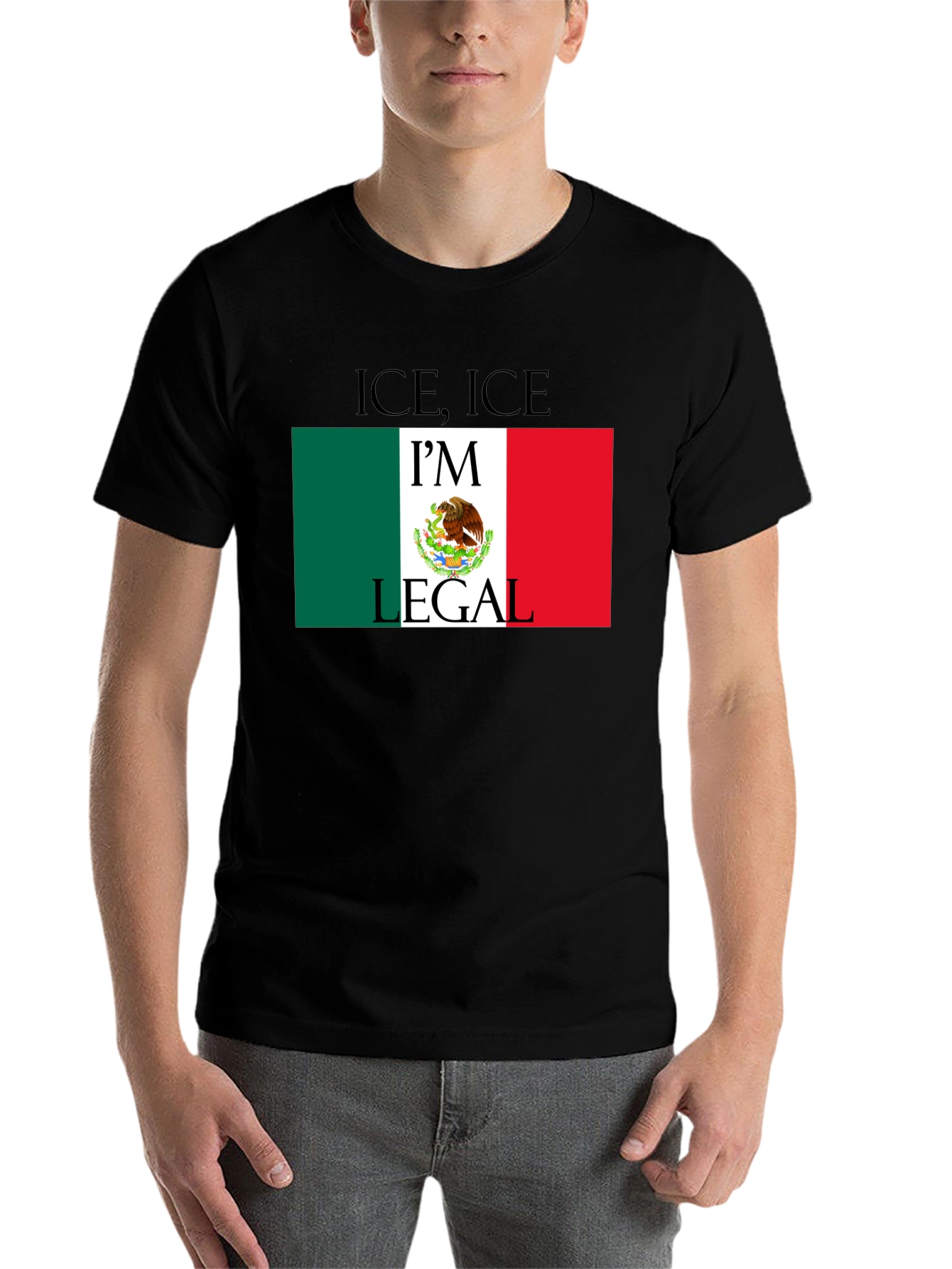 Black I'm Legal - Novelty Graphic T-Shirt view 7