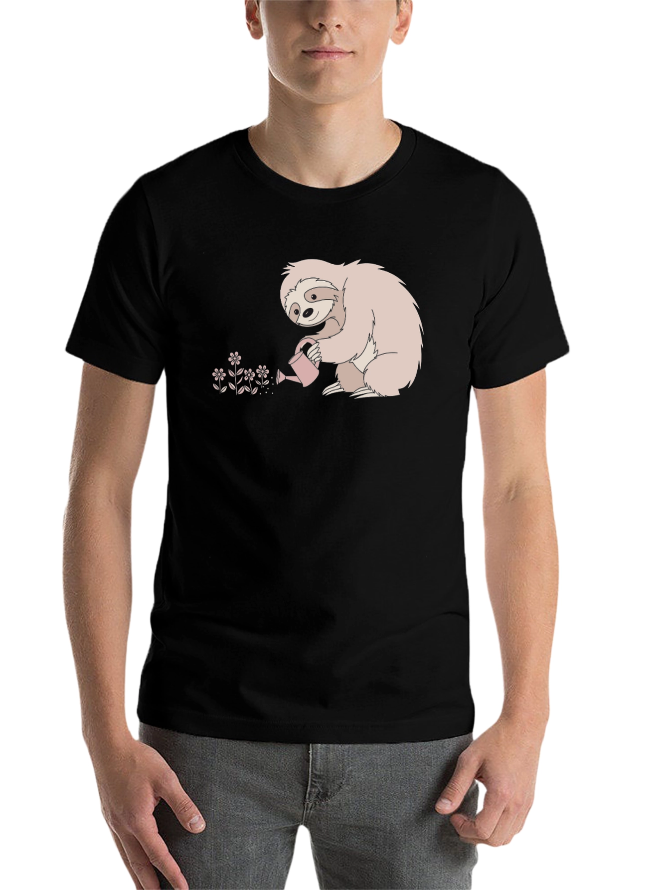 Black Sloth Gardener Graphic Tee - Relaxed Fit view 7