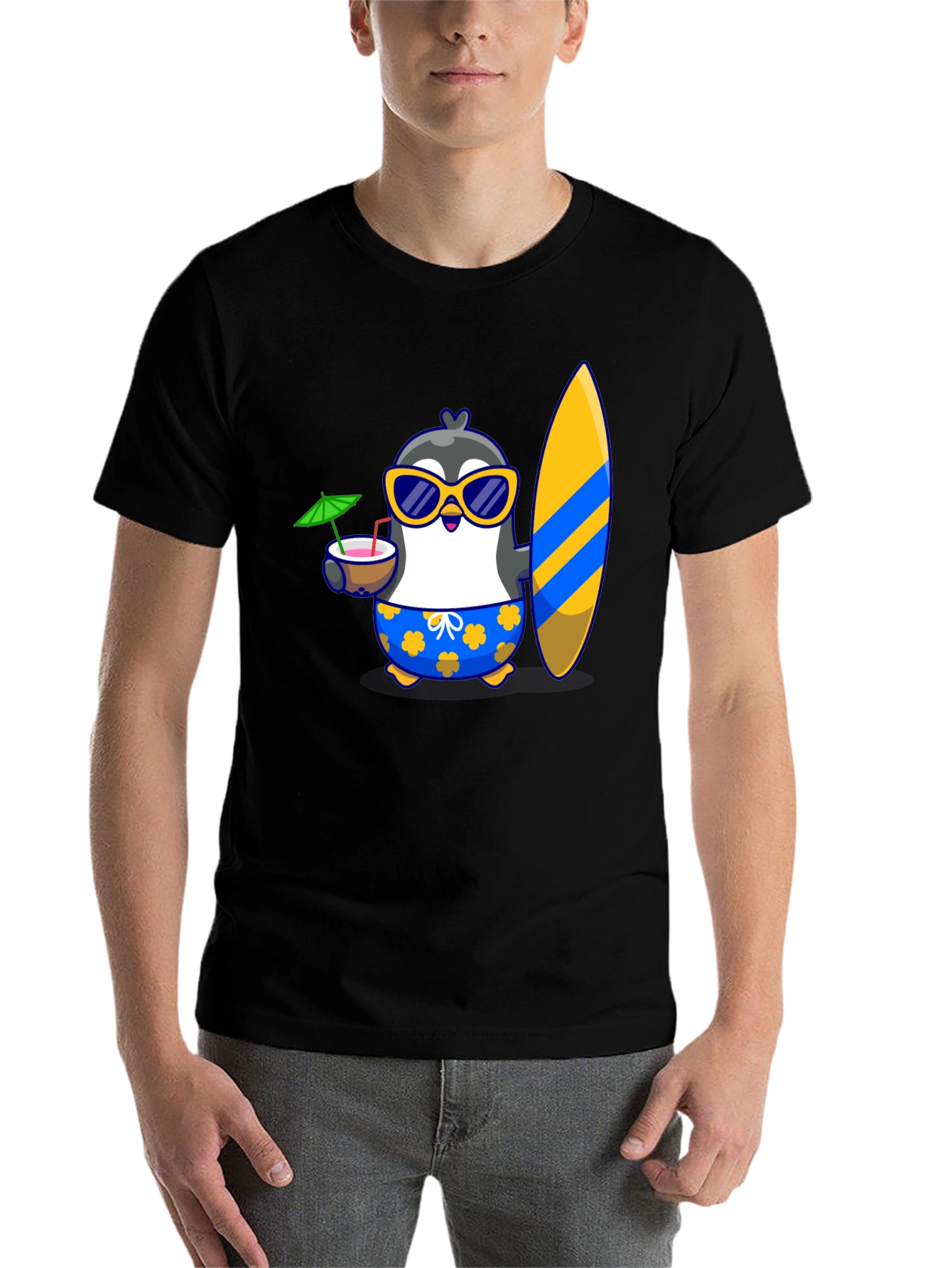 Black Penguin Summer Vibes T-Shirt view 7