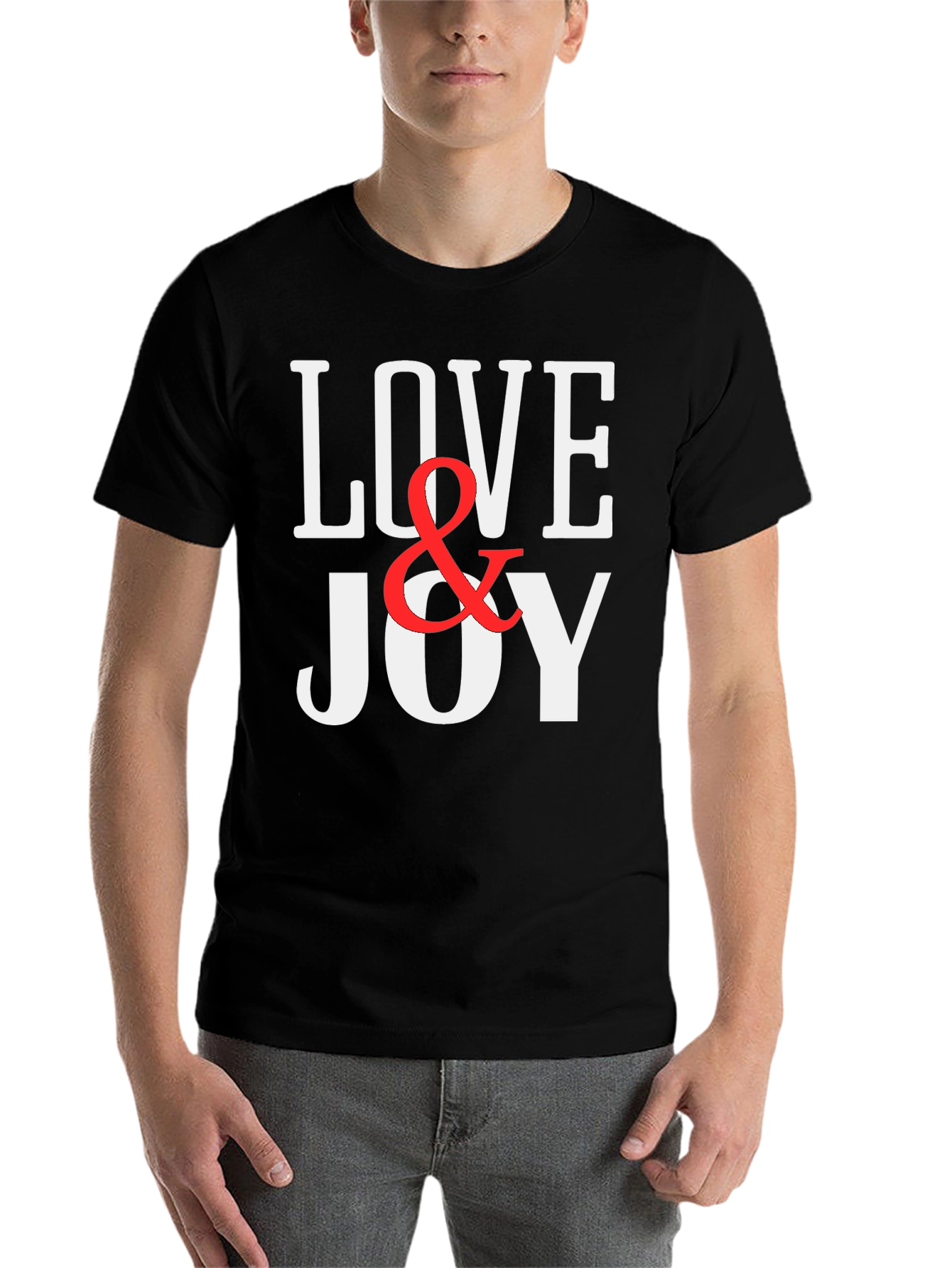 Black Love & Joy Graphic Print T-Shirt view 7