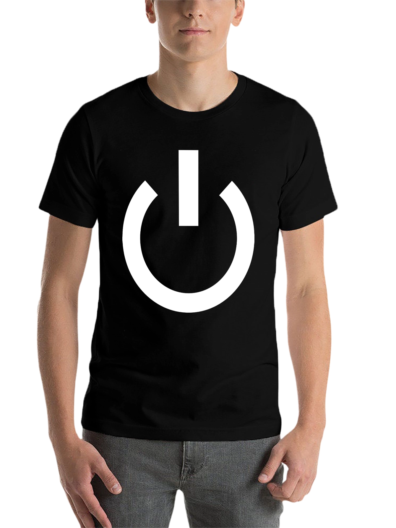 Black Power Symbol T-Shirt - Black, Bold Design view 7