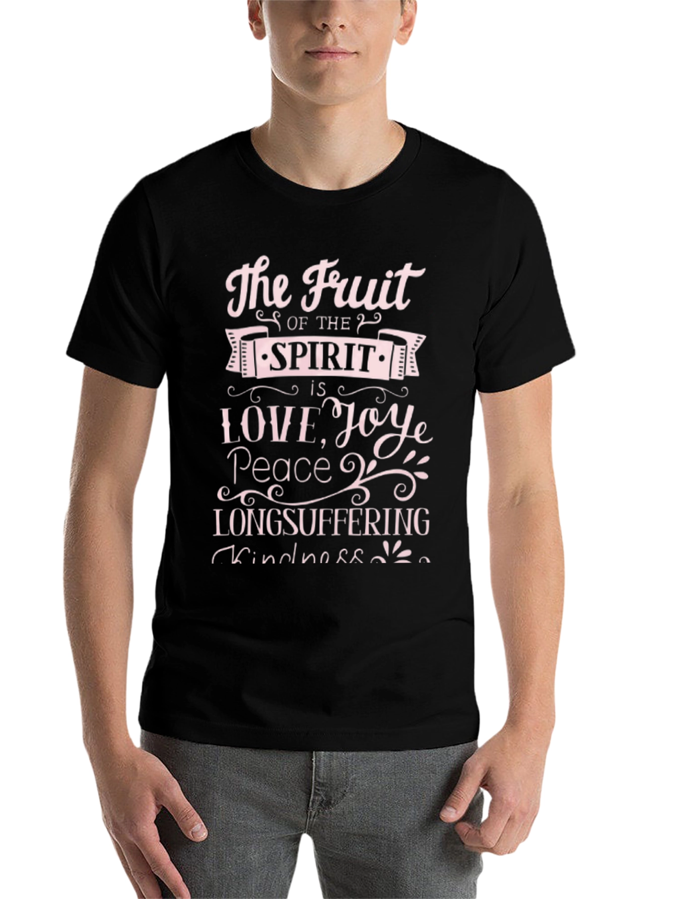 Black Fruit of the Spirit Graphic T-Shirt view 7