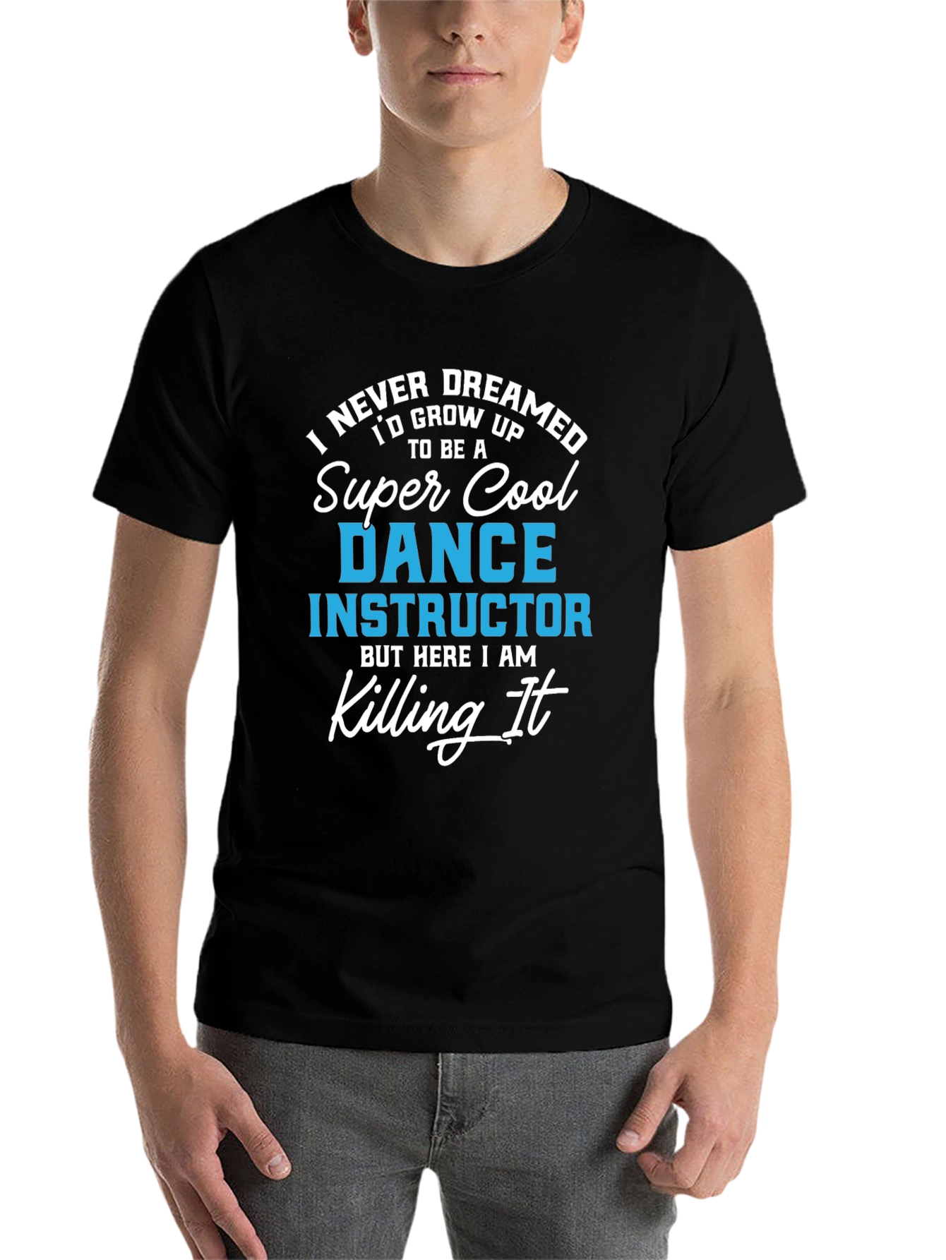 Black Super Cool Dance Instructor Graphic T-Shirt view 7