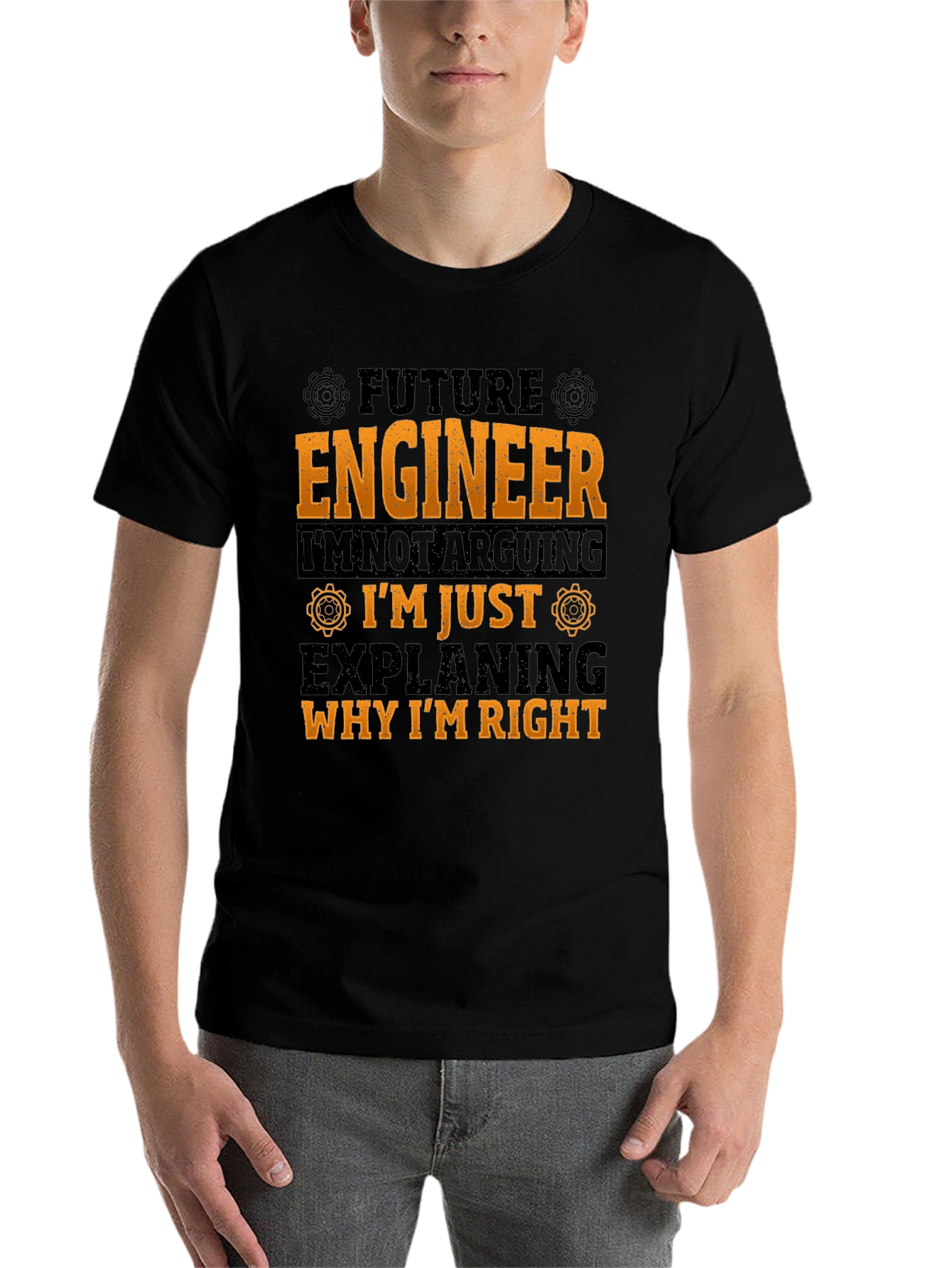 Black Future Engineer T-Shirt: I'm Not Arguing! view 7