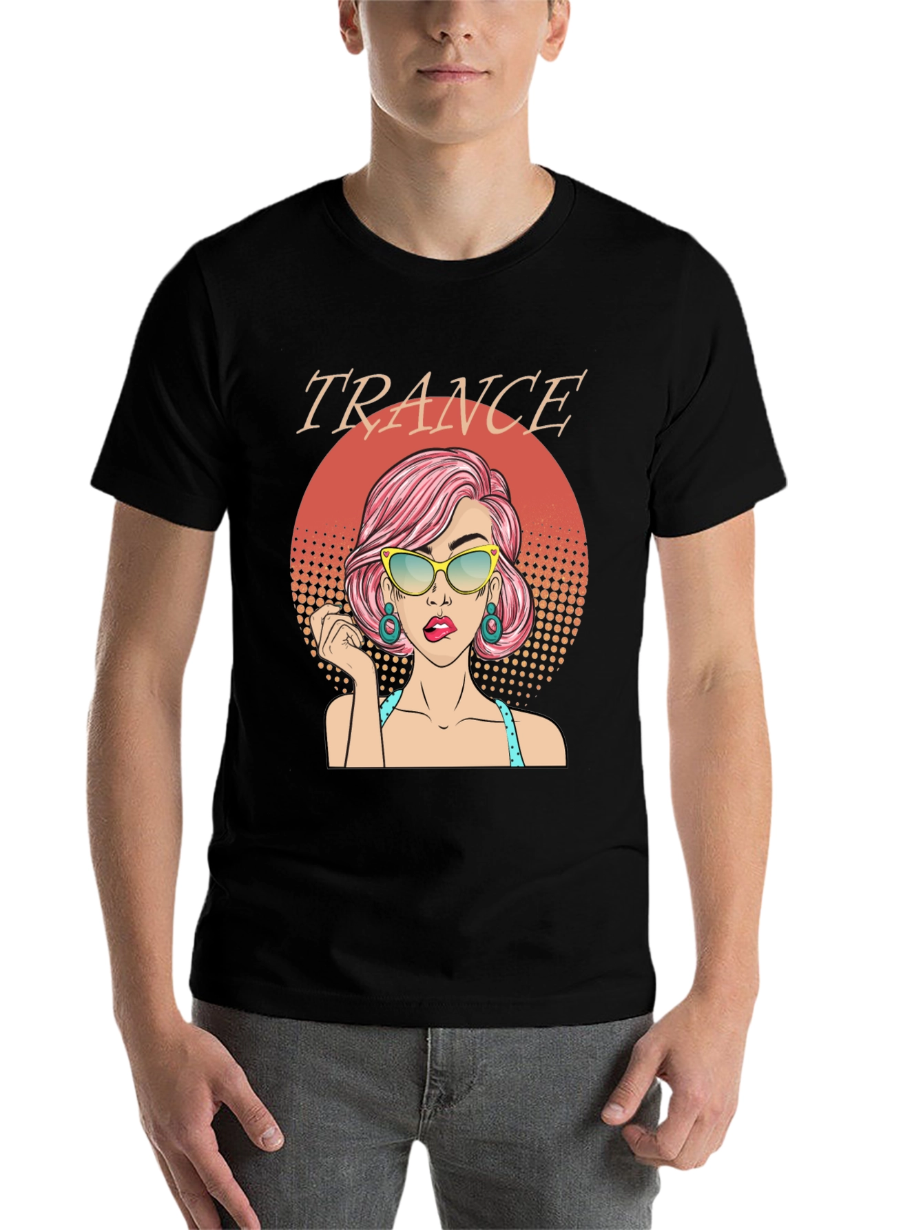 Trance Music T-Shirt - Retro Pop Art Graphic Tee - 7