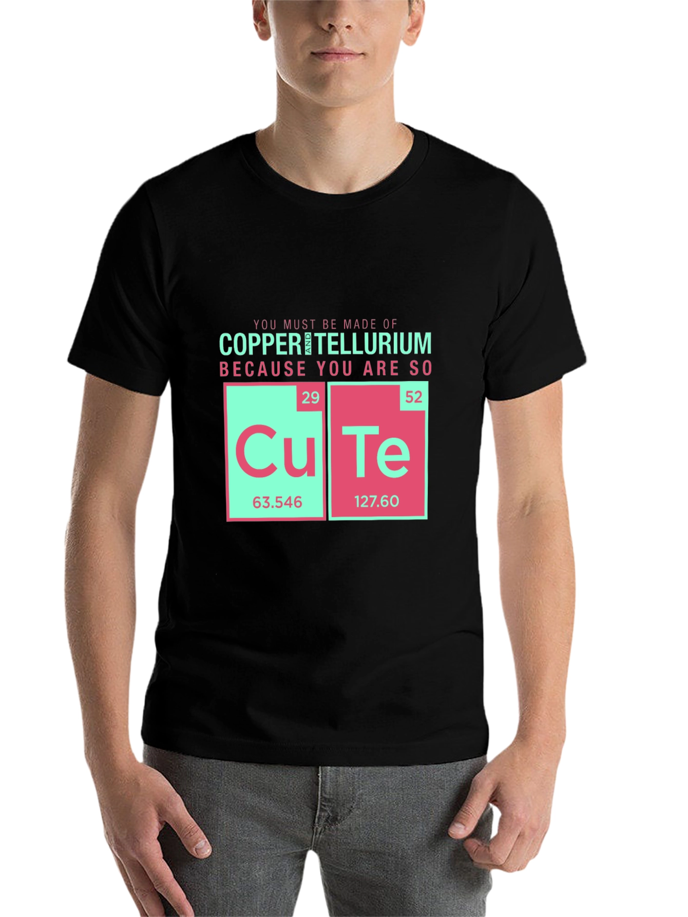 Black CuTe Chemistry T-Shirt - Funny Science Tee view 7