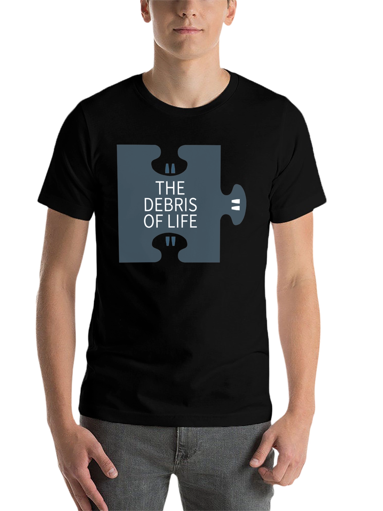 The Debris of Life Puzzle Tee - Dark Humor T-Shirt - 7